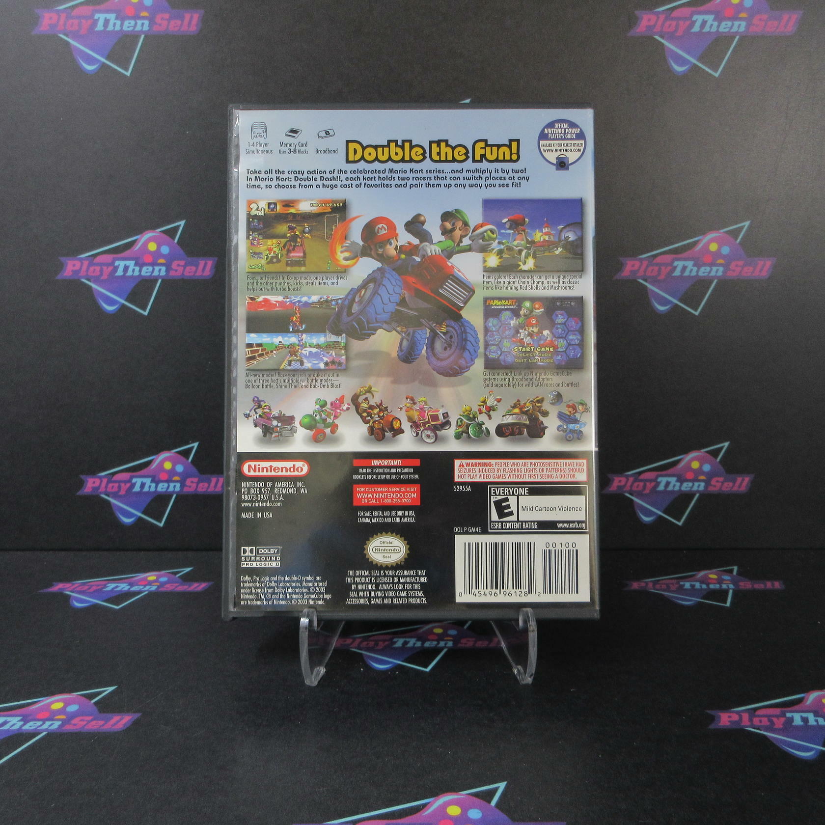 Mario Kart Double Dash Nintendo Gamecube AD Complete CIB - Very Good