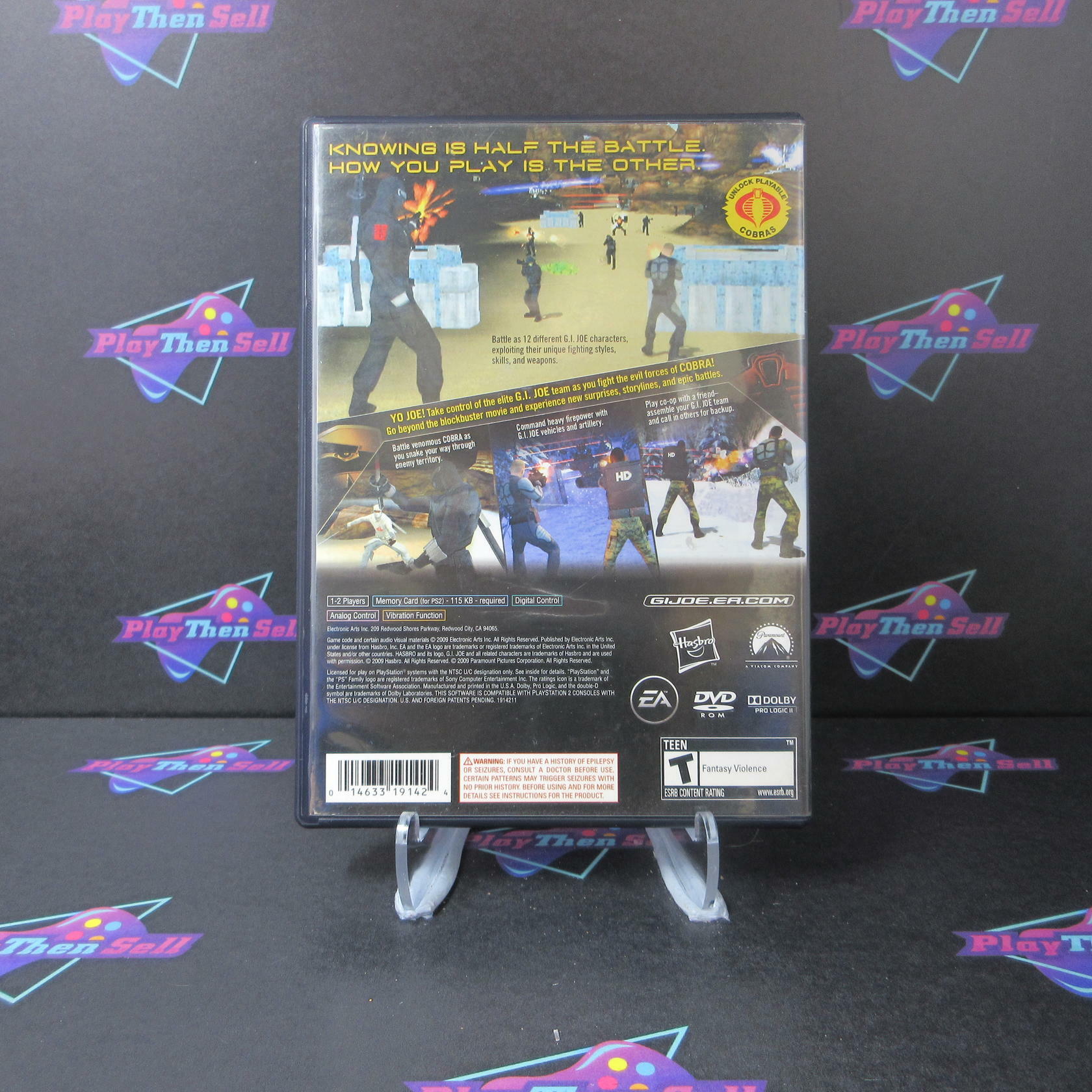 G.I. JOE The Rise of Cobra PS2 PlayStation 2 AD/NM - Very Good