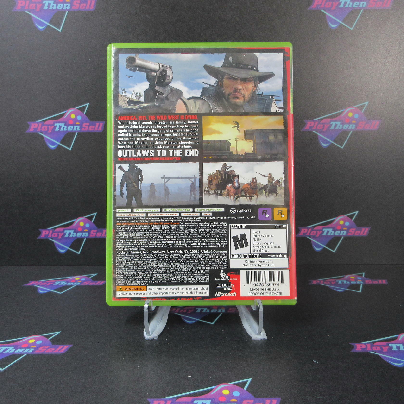 Red Dead Redemption Xbox 360 MD Complete CIB - Very Good