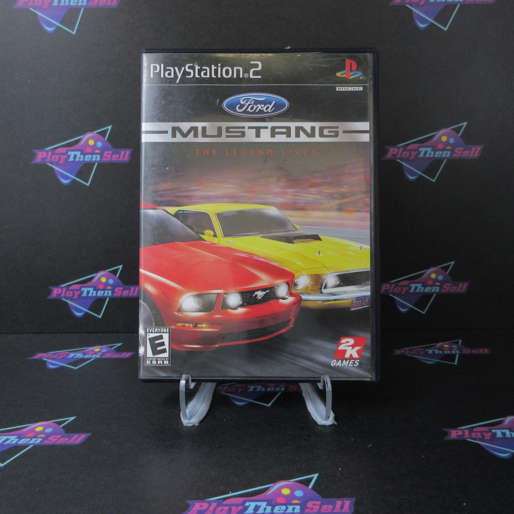 Ford Mustang The Legend Lives PS2 PlayStation 2 AD Complete CIB - Very Good