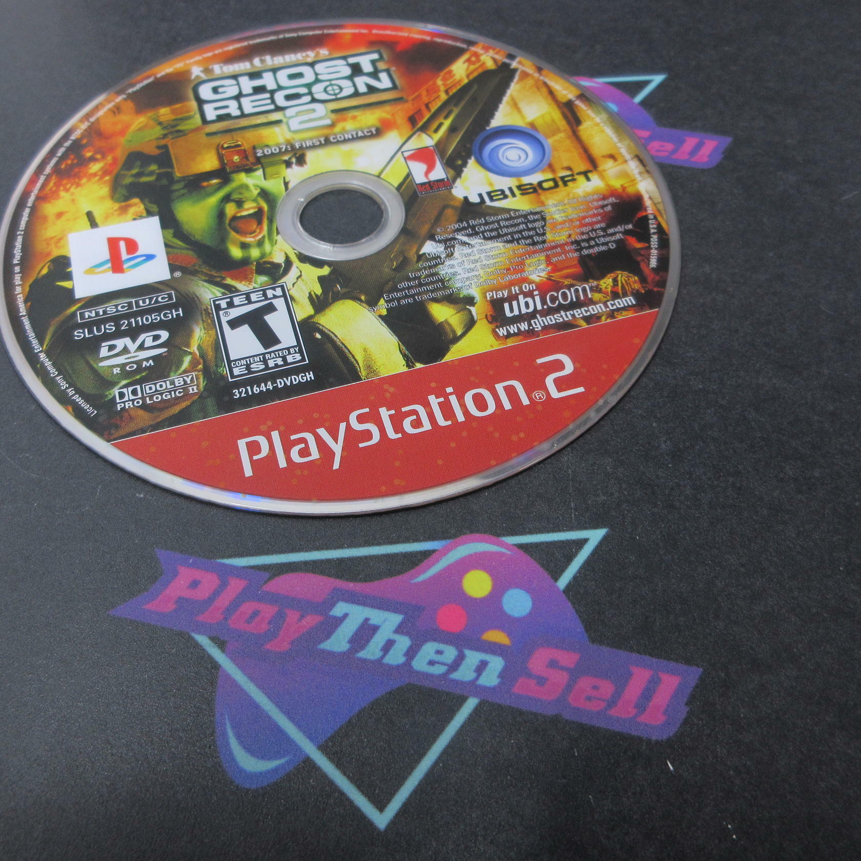 Tom Clancy's Ghost Recon 2 First Contact GH + Reg Card PS2 PlayStation 2 AD/DD - Very Good