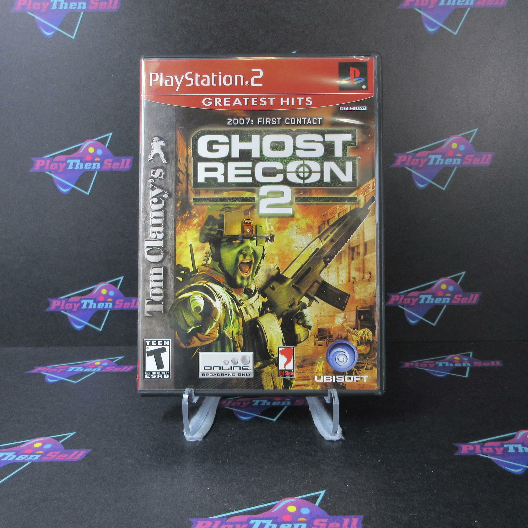 Tom Clancy's Ghost Recon 2 First Contact GH BL Disc + Reg PS2 PlayStation 2 MD - Very Good