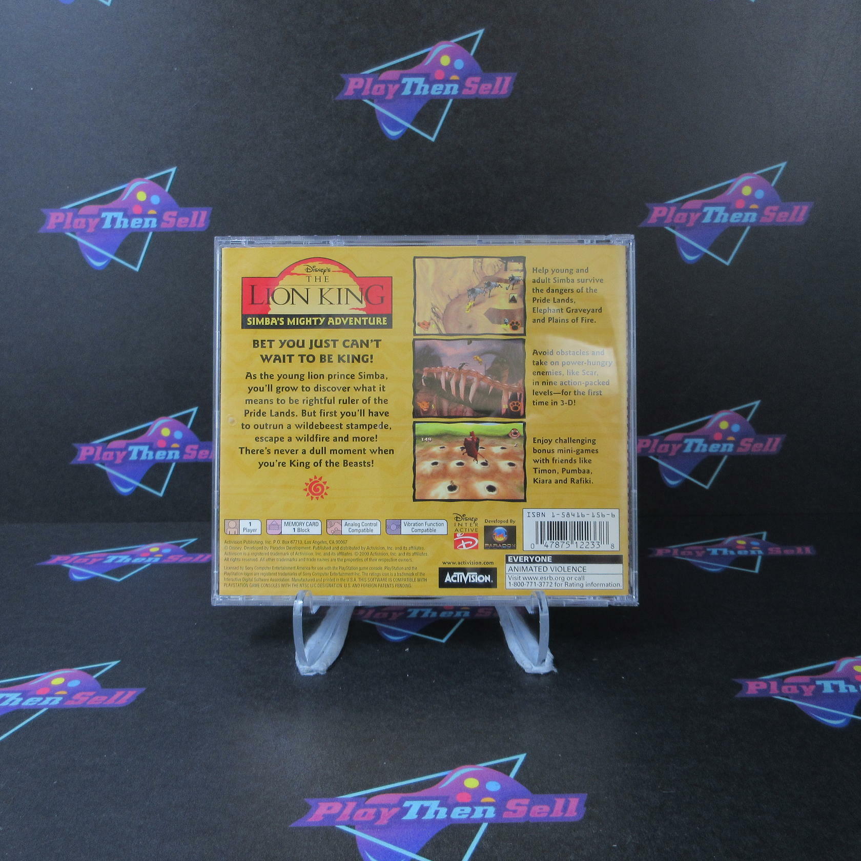 Lion King 2 Simba's Mighty Adventure PS1 PlayStation 1 + Reg Card - Like New