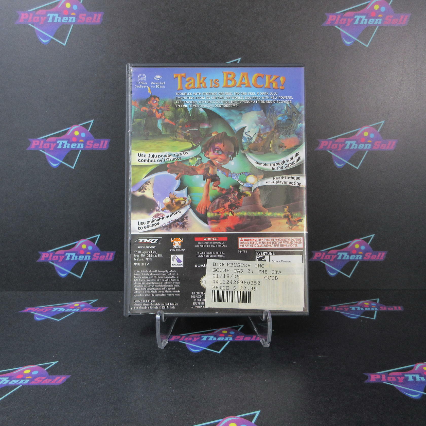 Tak 2 The Staff of Dreams Nintendo Gamecube AD/NM - Very Good