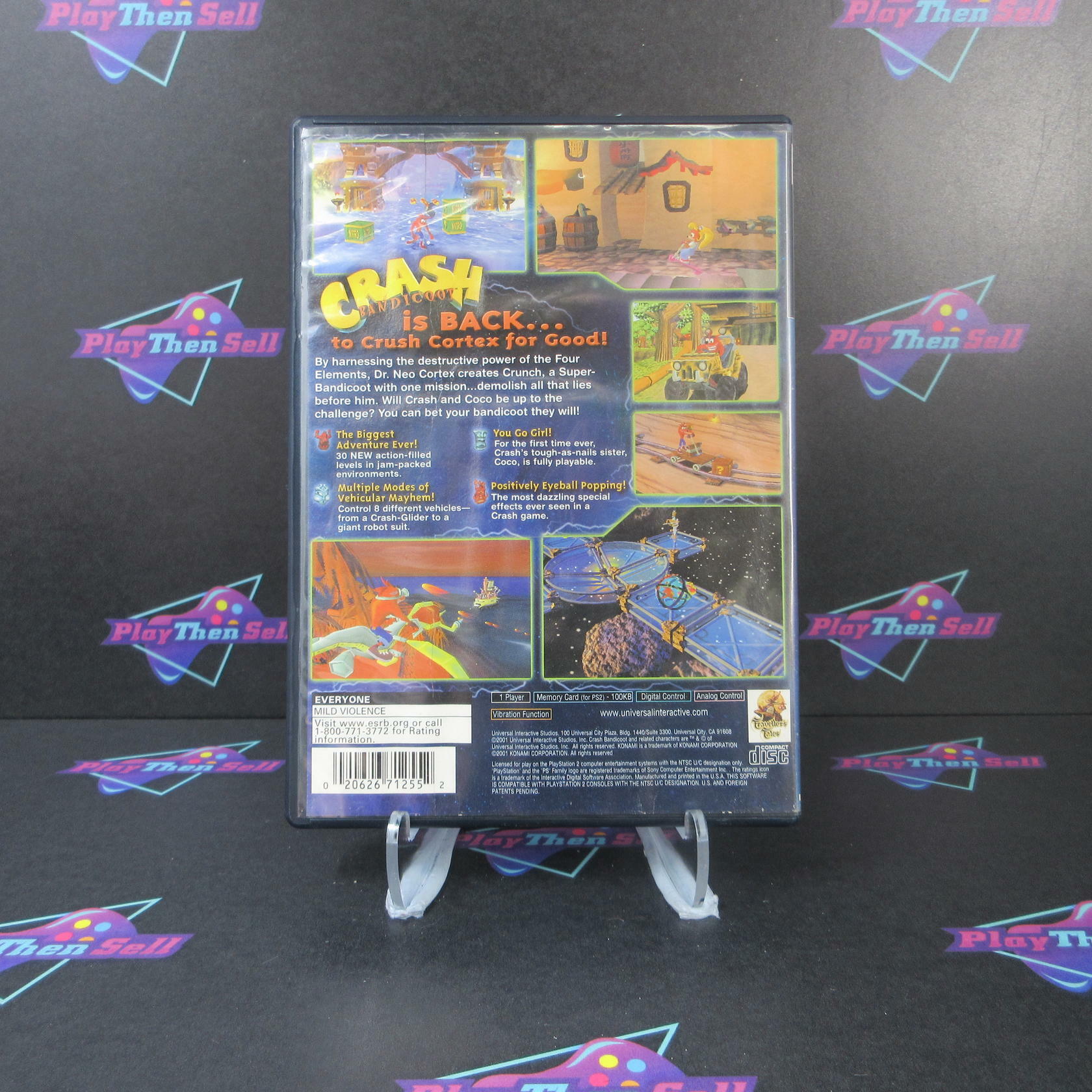 Crash Bandicoot The Wrath of Cortex PS2 PlayStation 2 AD/NM - Very Good