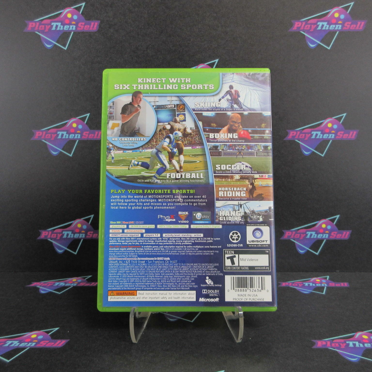 Kinect MotionSports Xbox 360 AD Complete - Very Good