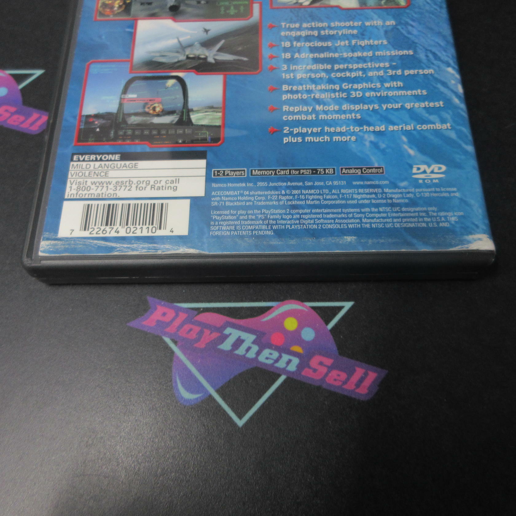 Ace Combat 4 Shattered Skies + Reg Card PS2 PlayStation 2 AD CIB - Very Good