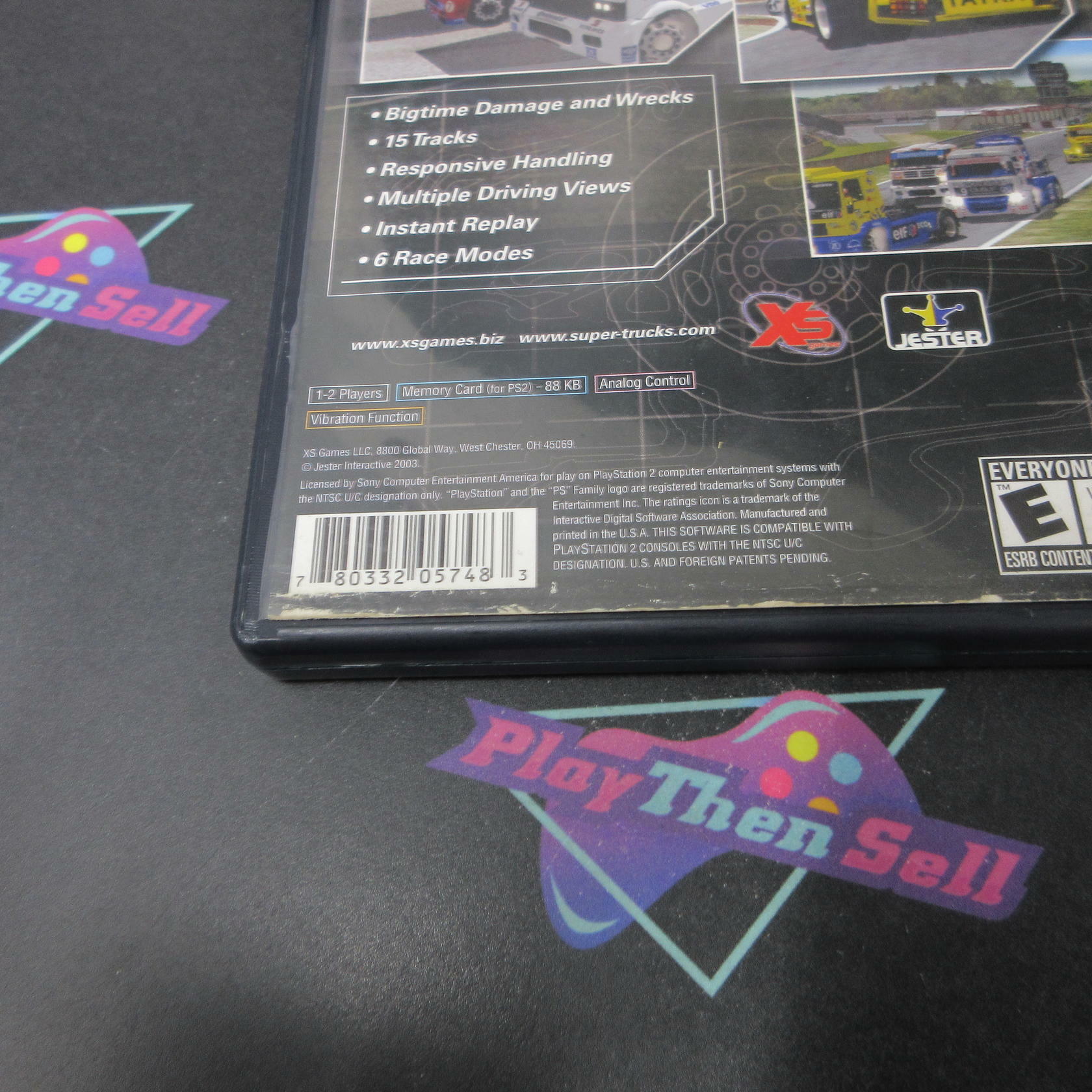 Super Trucks Racing PS2 PlayStation 2 AD/NM - Very Good