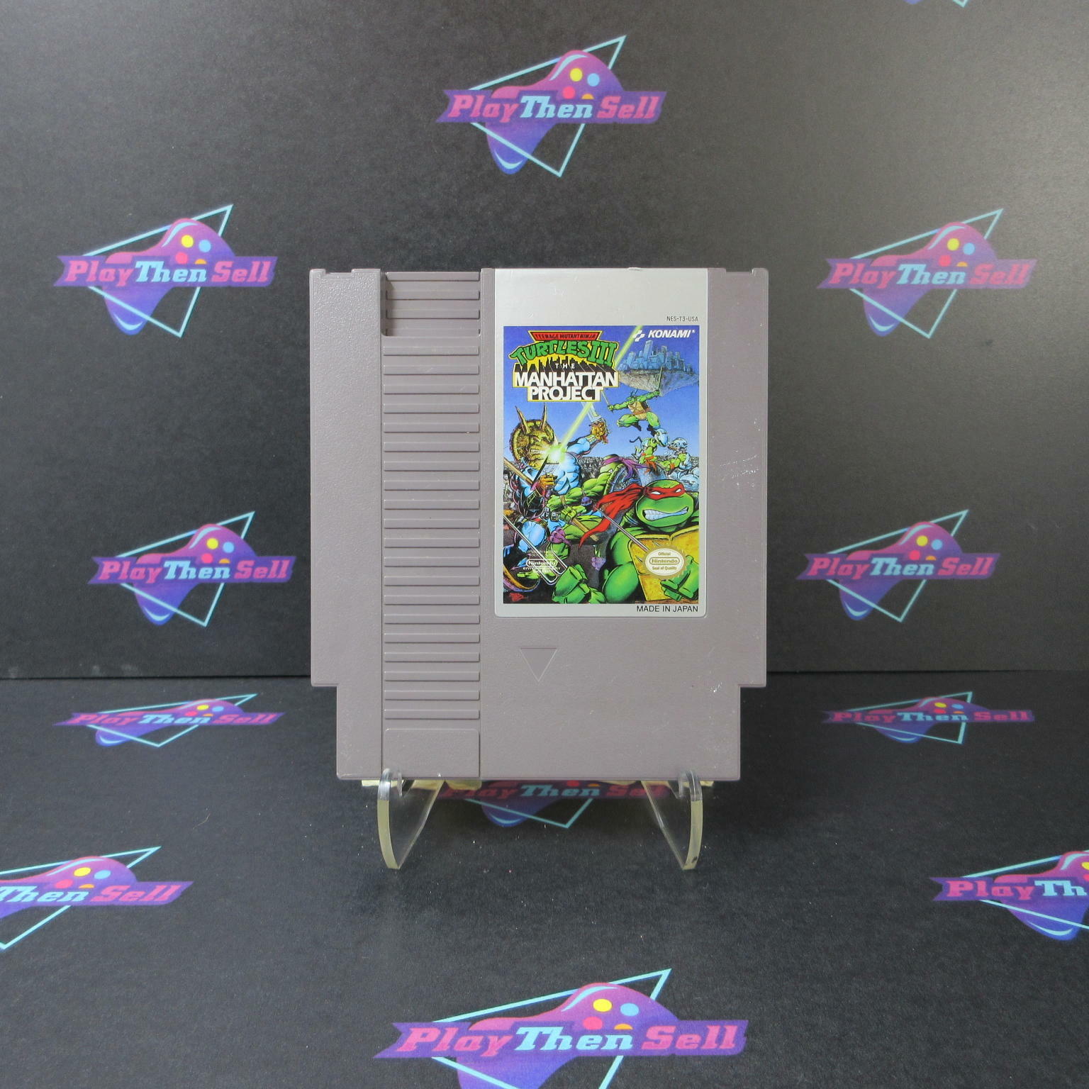 TMNT III The Manhattan Project NES Cart Only Authentic / Tested - Very Good