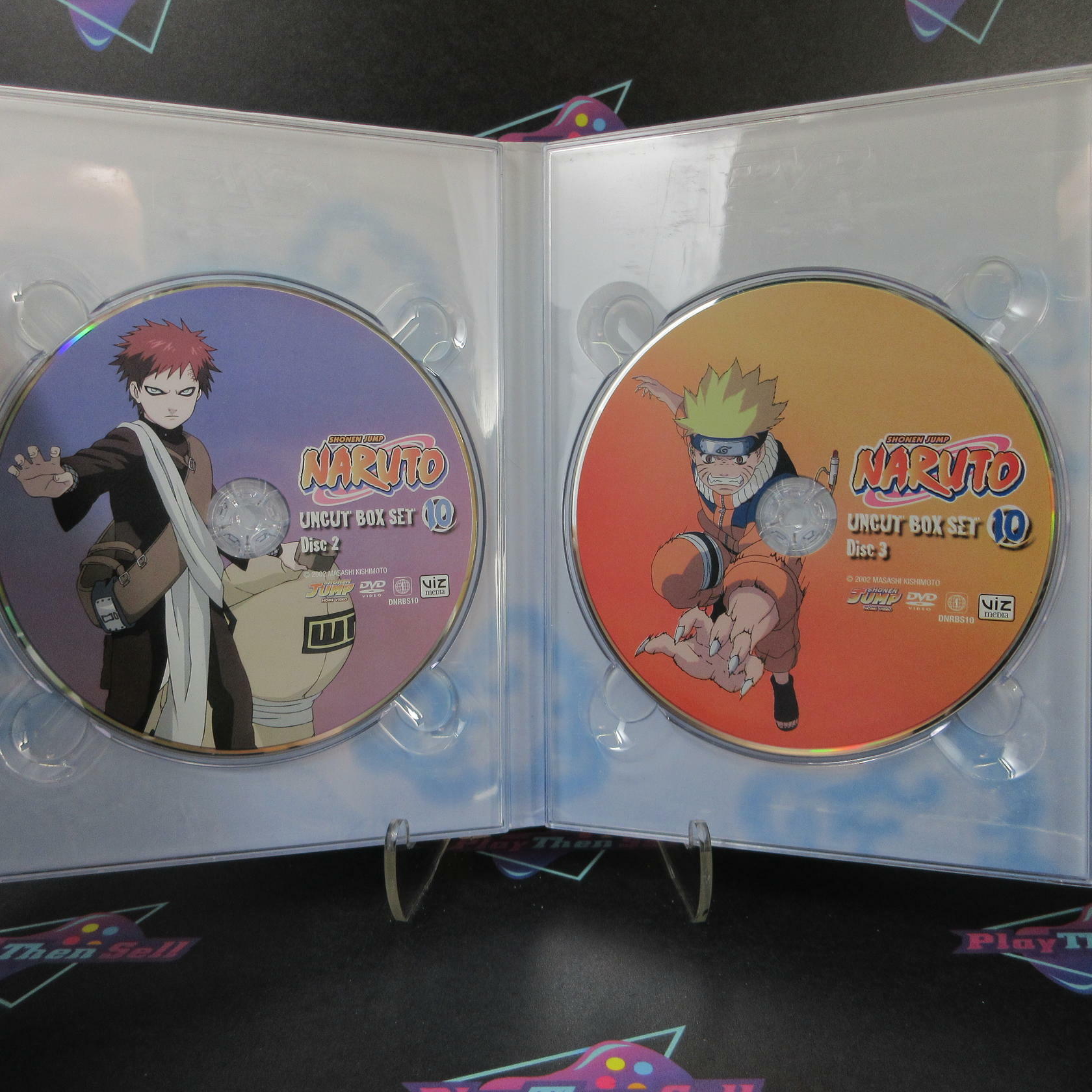 Naruto: Volume Ten Uncut Box Set + Art Book - DVD - Like New