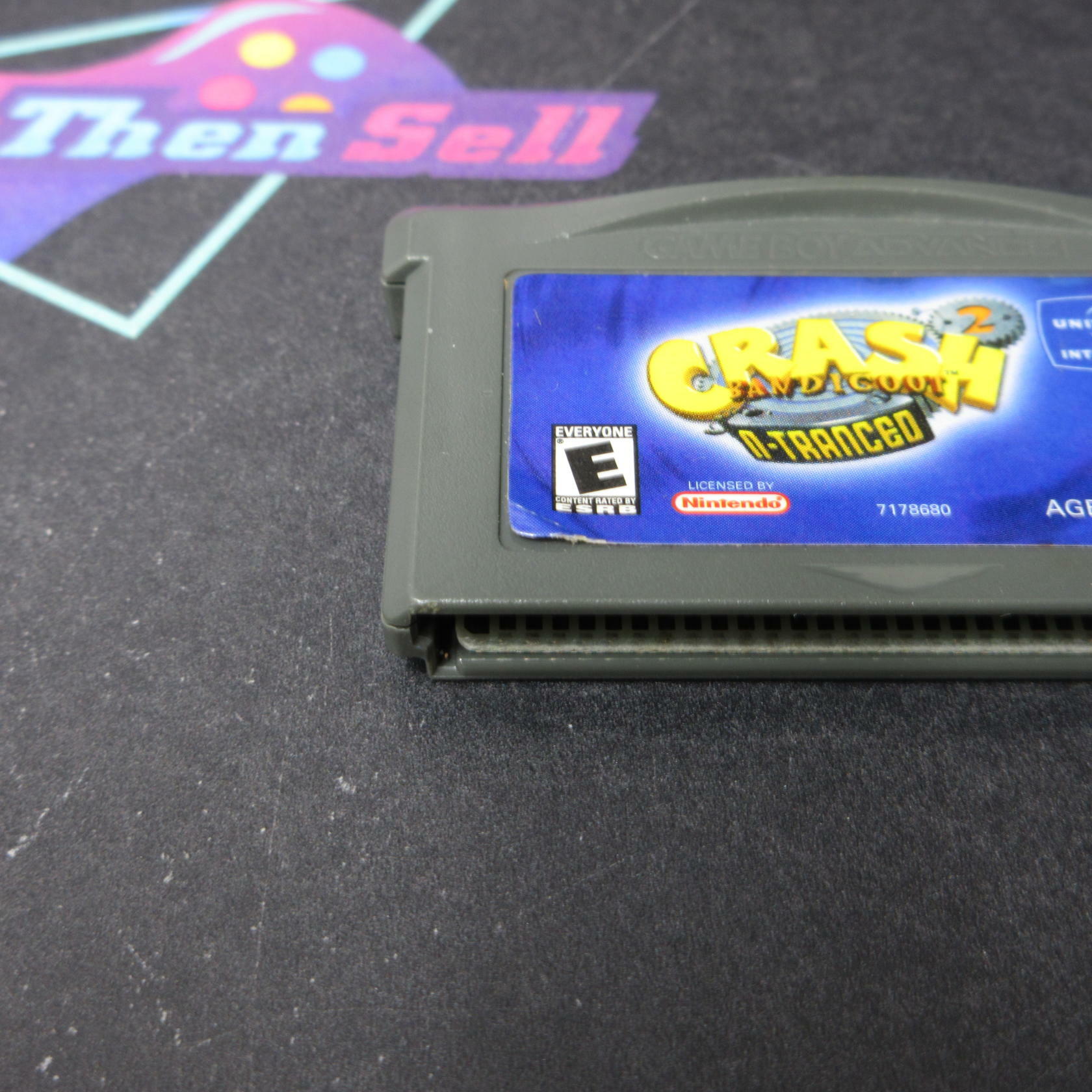 Crash Bandicoot 2 N-tranced AD Gameboy Advance GBA Cart Only Authentic / Tested - Very Good