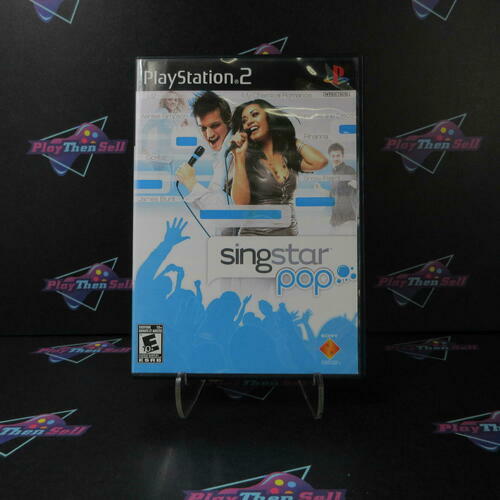 SingStar Pop PS2 PlayStation 2 + Reg Card - Like New