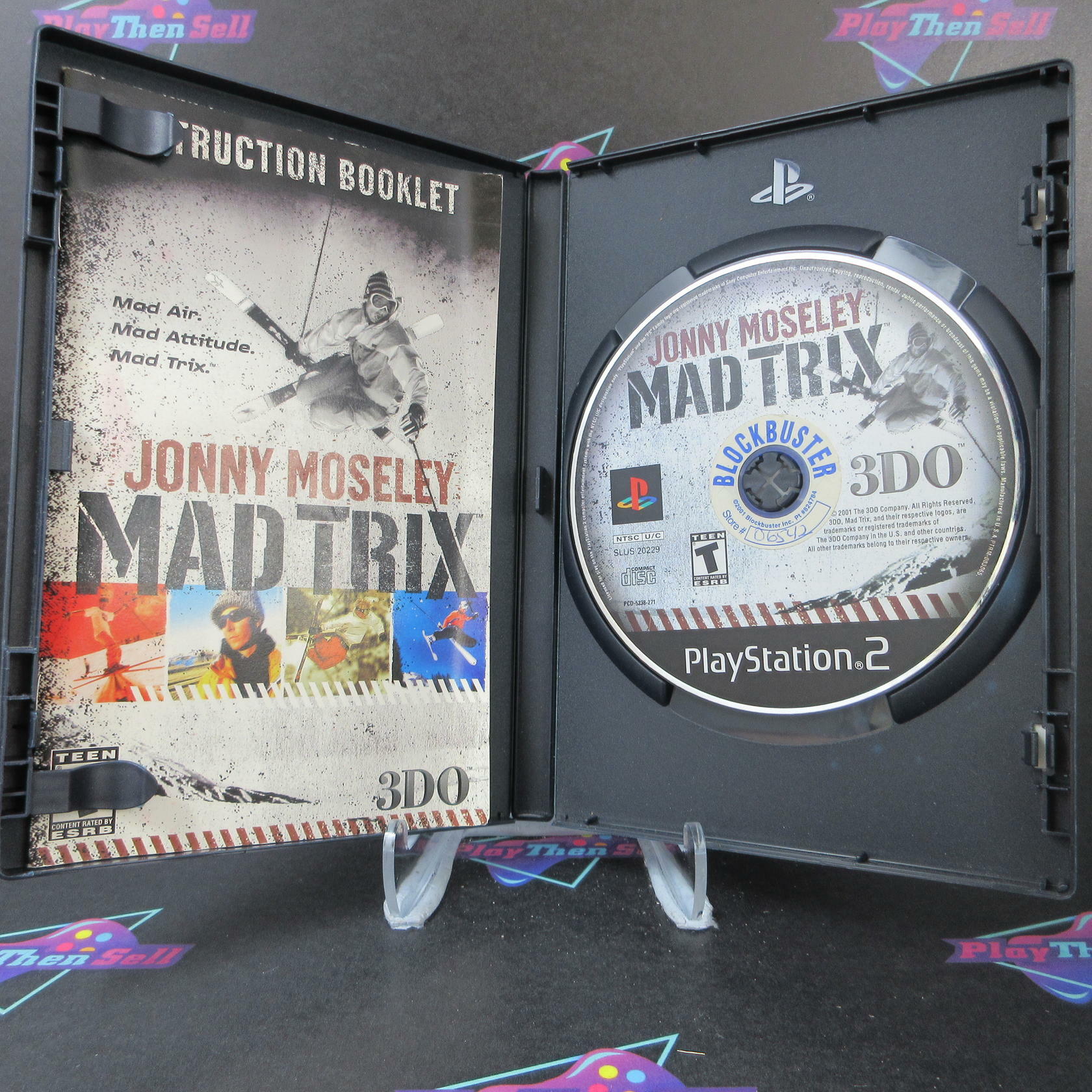 Jonny Moseley Mad Trix + Reg Card PS2 PlayStation 2 DD Complete CIB - Very Good