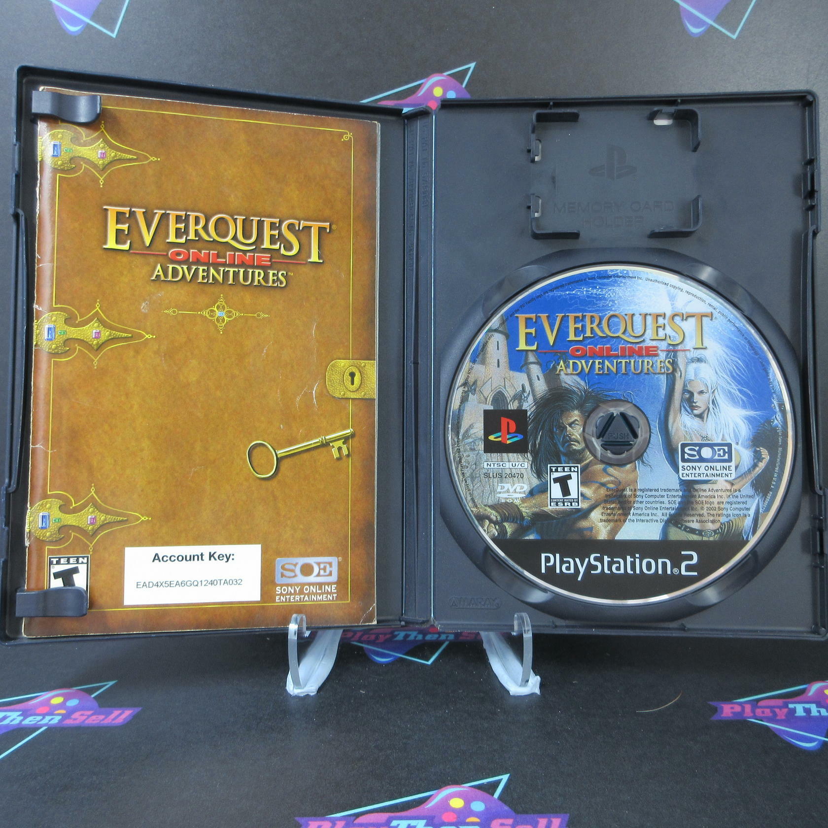 Everquest Online Adventure PS2 PlayStation 2 MD Complete CIB - Very Good