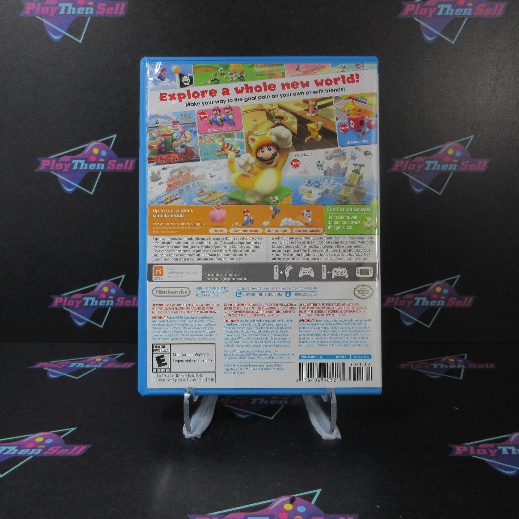 Super Mario 3D World Nintendo Wii U DD Complete CIB - Very Good