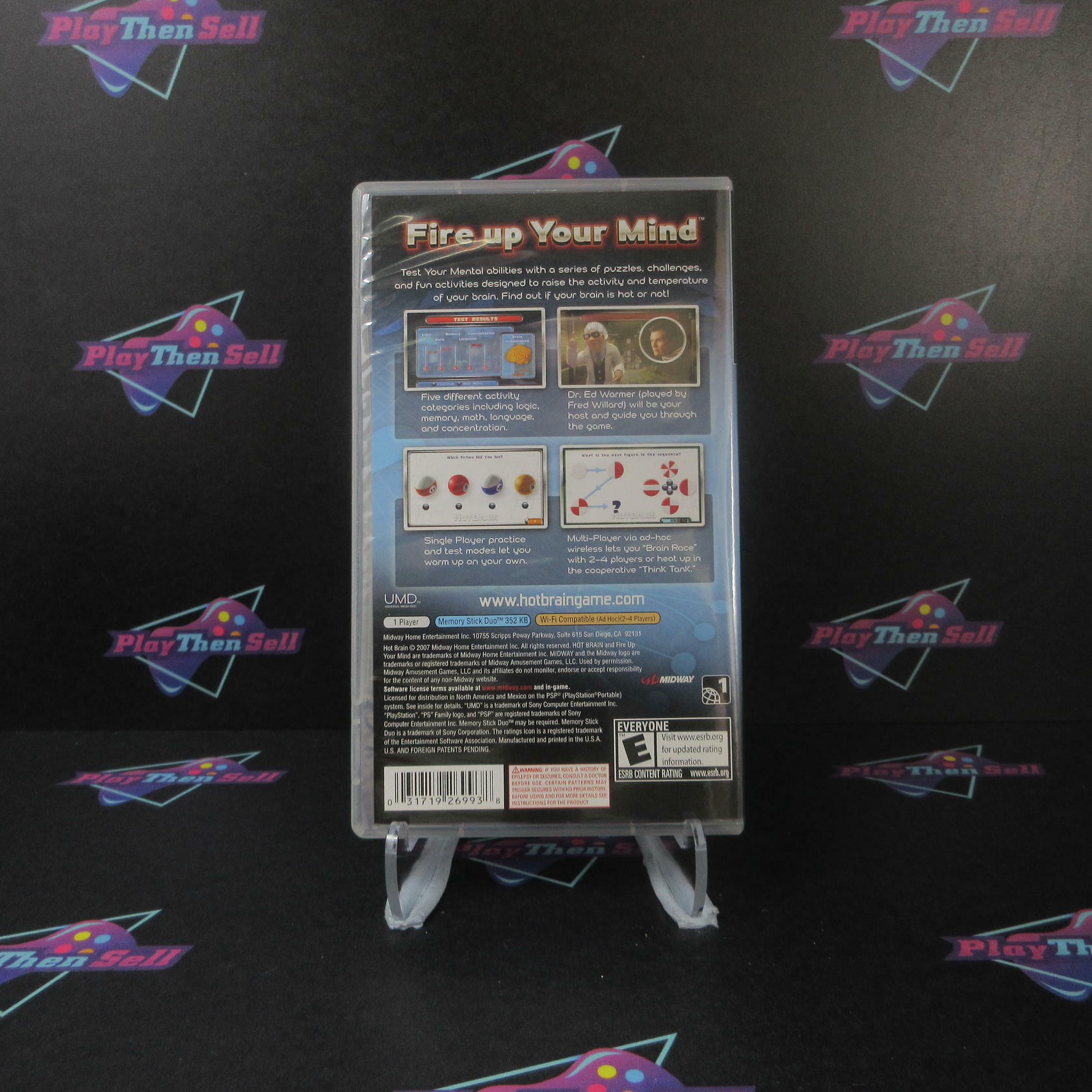 Hot Brain - Sony PSP + Reg Card - Like New