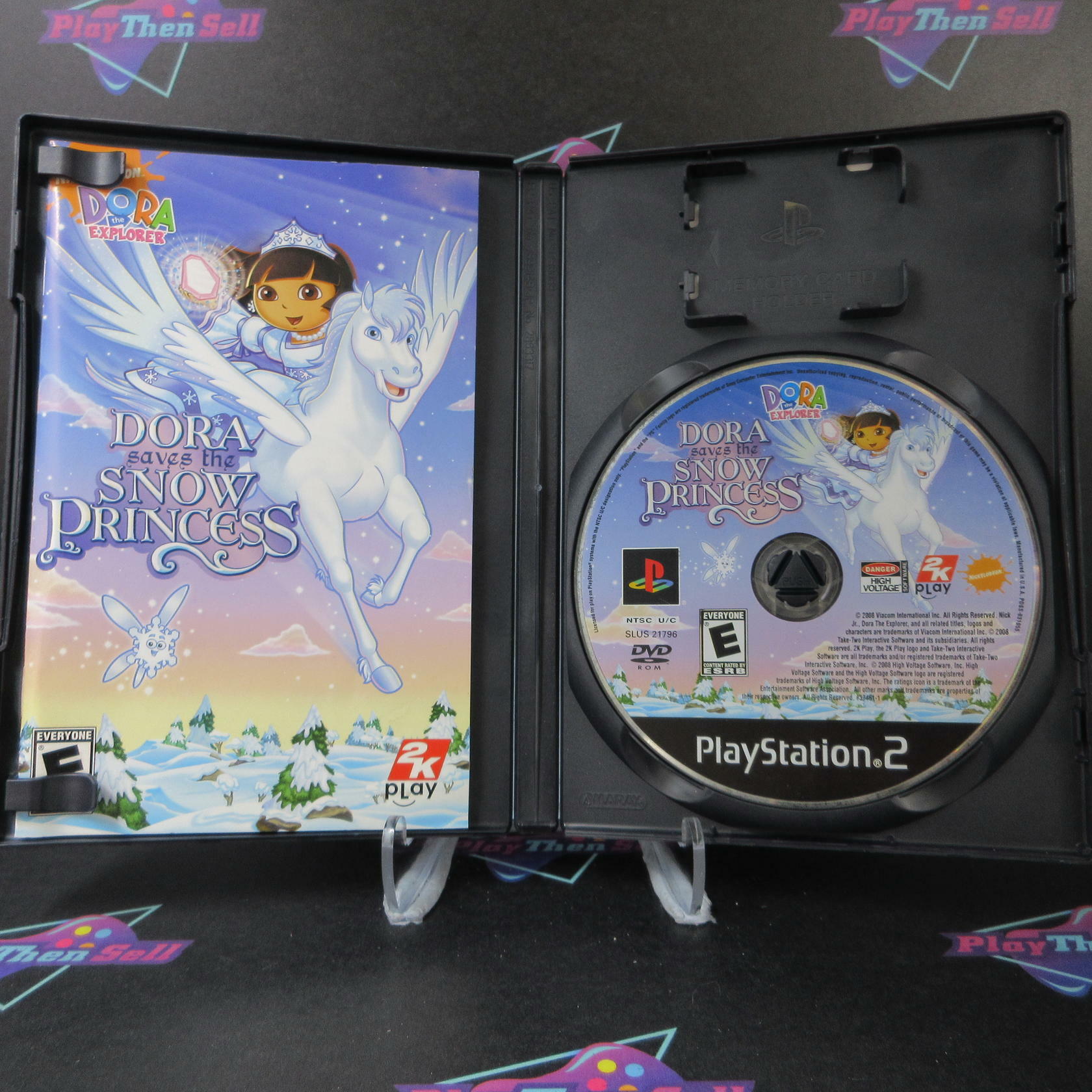 Dora the Explorer Dora Saves the Snow Princess PS2 PlayStation 2 AD Complete CIB - Very Good