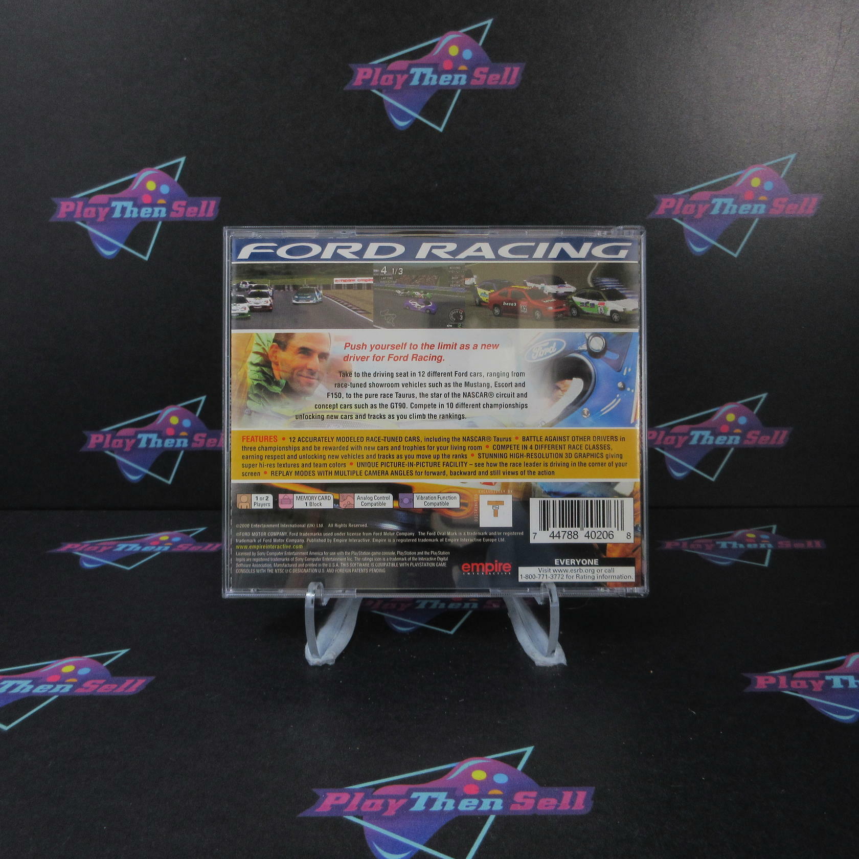 Ford Racing + Reg Card PS1 Playstation 1 MD - Very Good