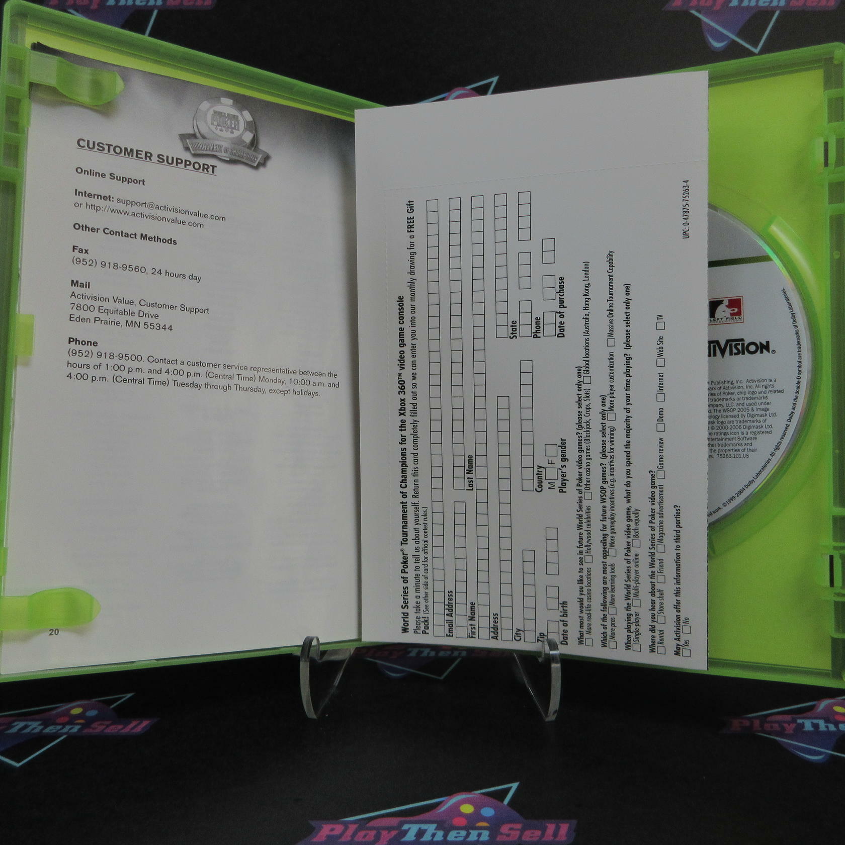 World Series of Poker Tournament of Champions 2007 Ed Xbox 360 + Reg - Like New
