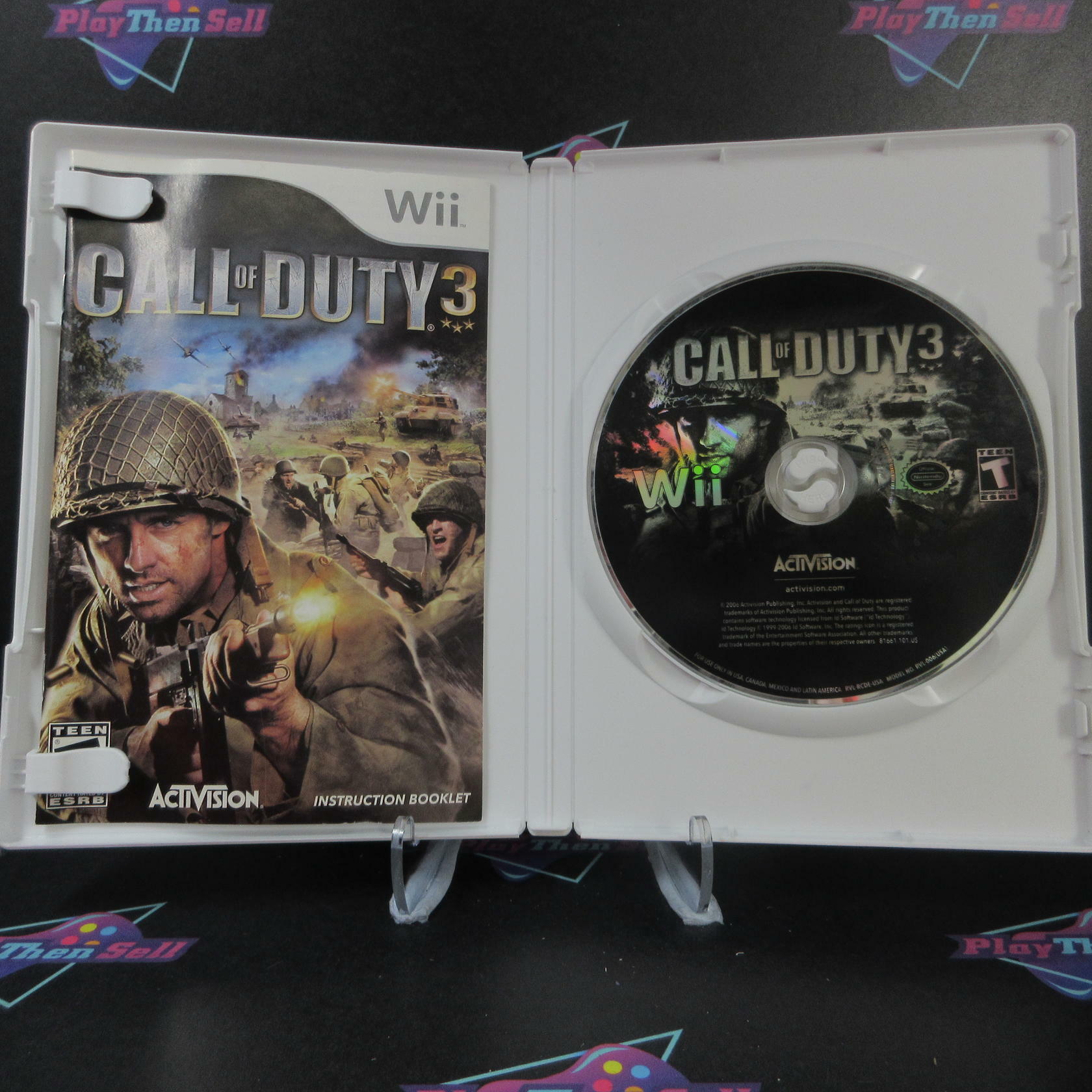 Call Of Duty 3 Nintendo Wii AD Complete CIB - Very Good