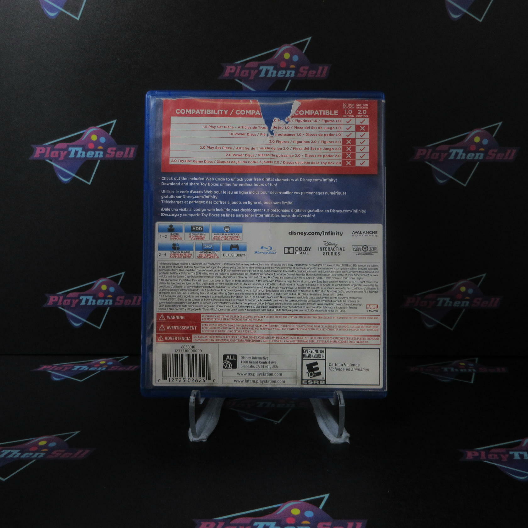 Disney Infinity 2.0 PS4 PlayStation 4 AD - Very Good