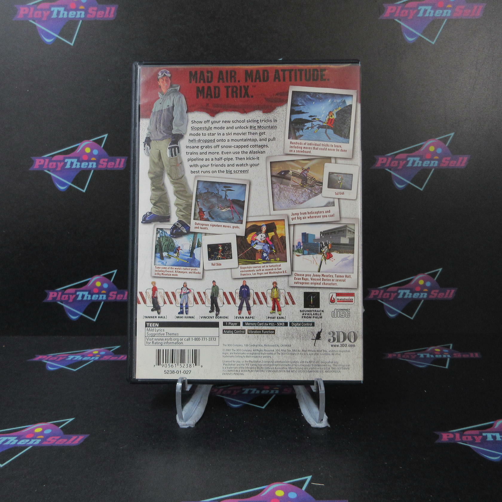 Jonny Moseley Mad Trix + Reg Card PS2 PlayStation 2 DD Complete CIB - Very Good