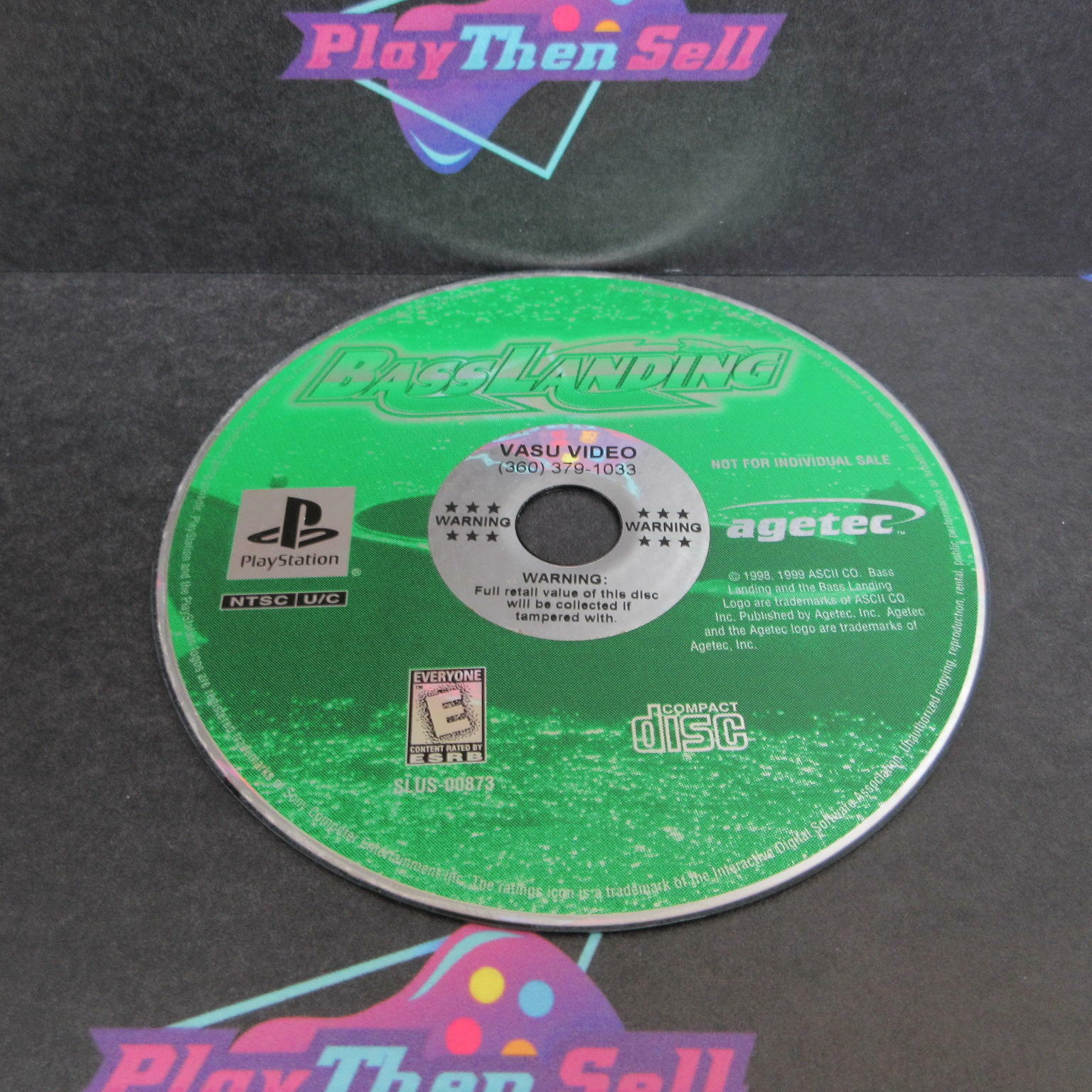 Bass Landing PS1 PlayStation 1 DD/NM - Very Good