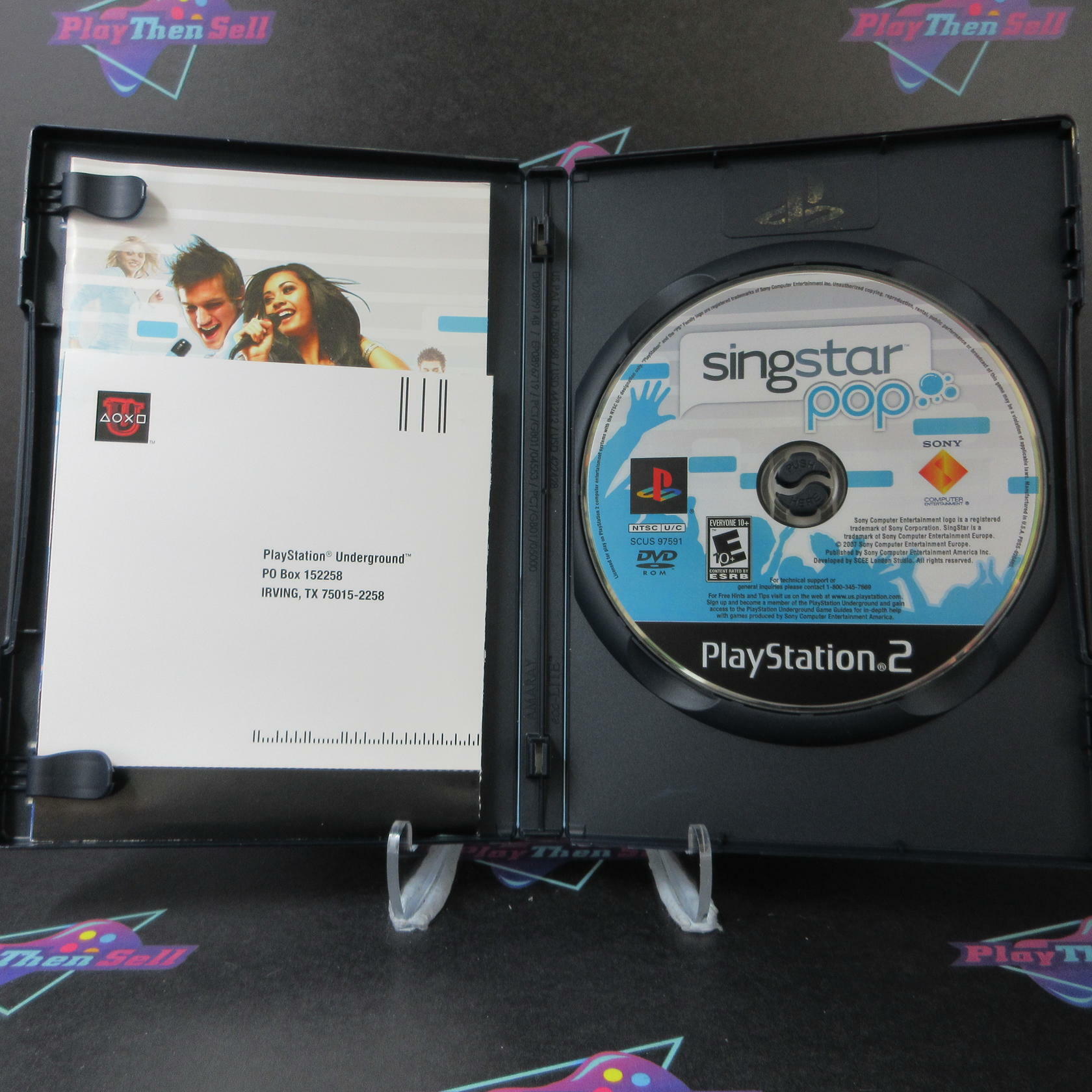 SingStar Pop PS2 PlayStation 2 + Reg Card - Like New