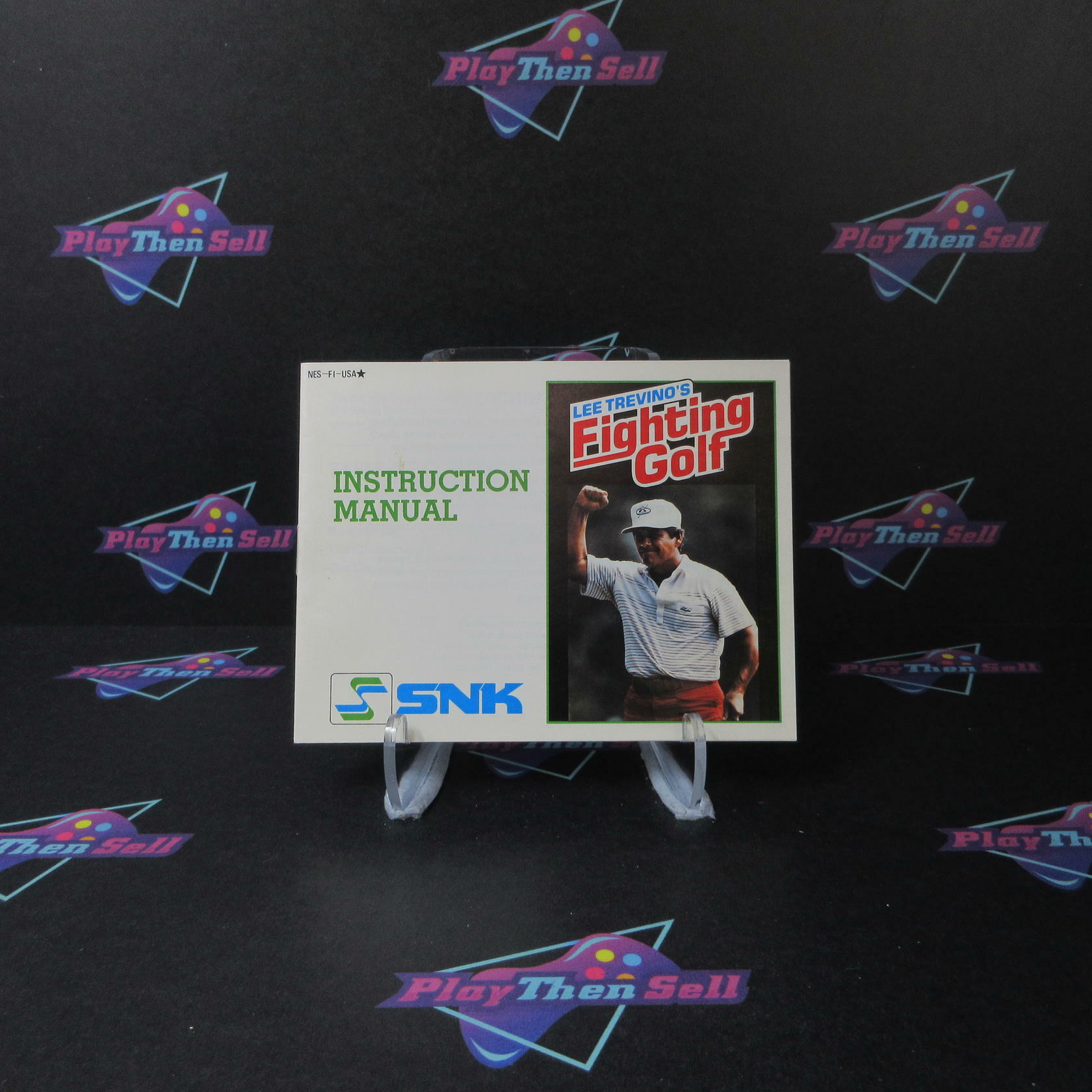 Lee Trevino's Fighting Golf NES Cart + Manual Authentic / Tested - Very Good