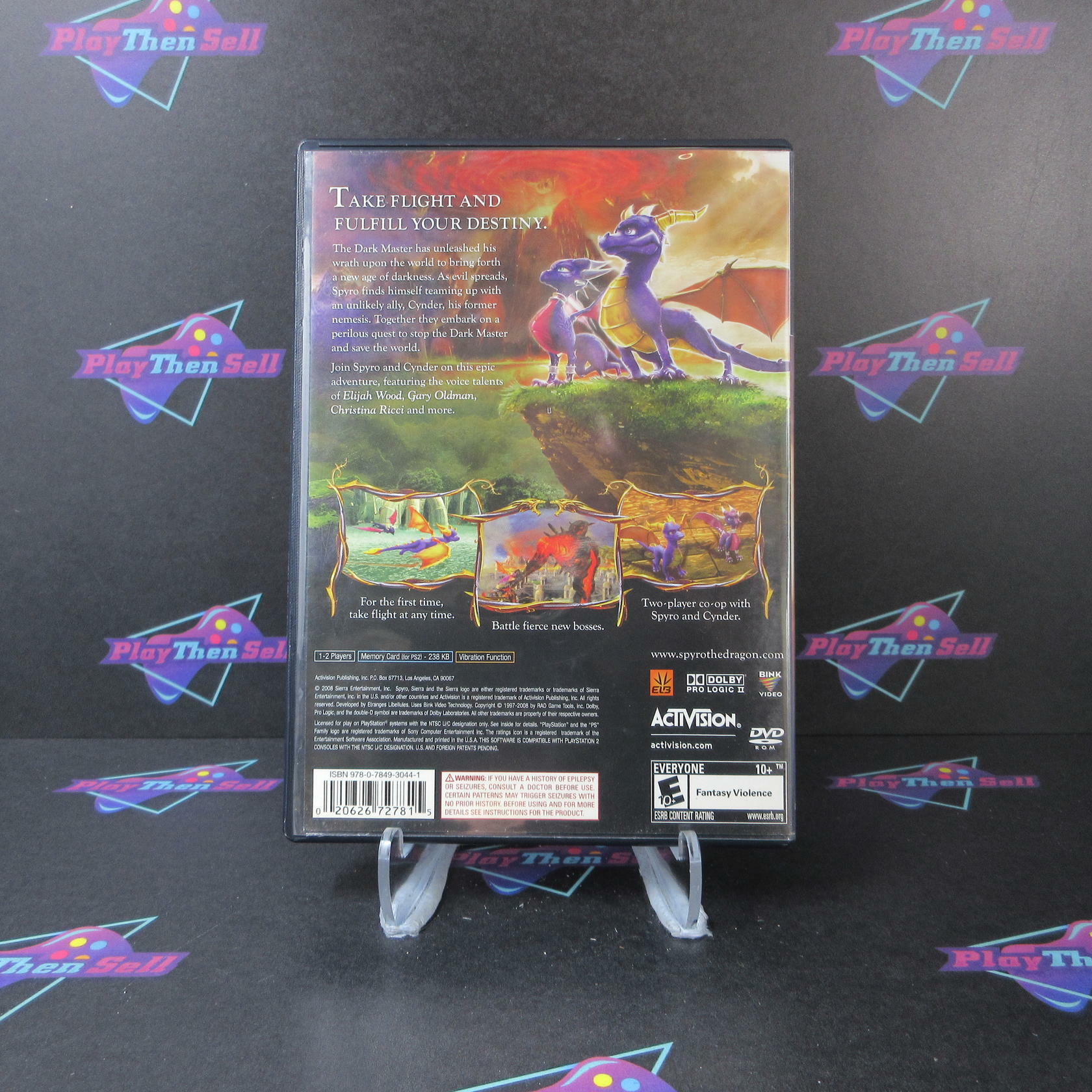 Legend of Spyro Dawn of the Dragon PS2 PlayStation 2 AD/NM - Very Good