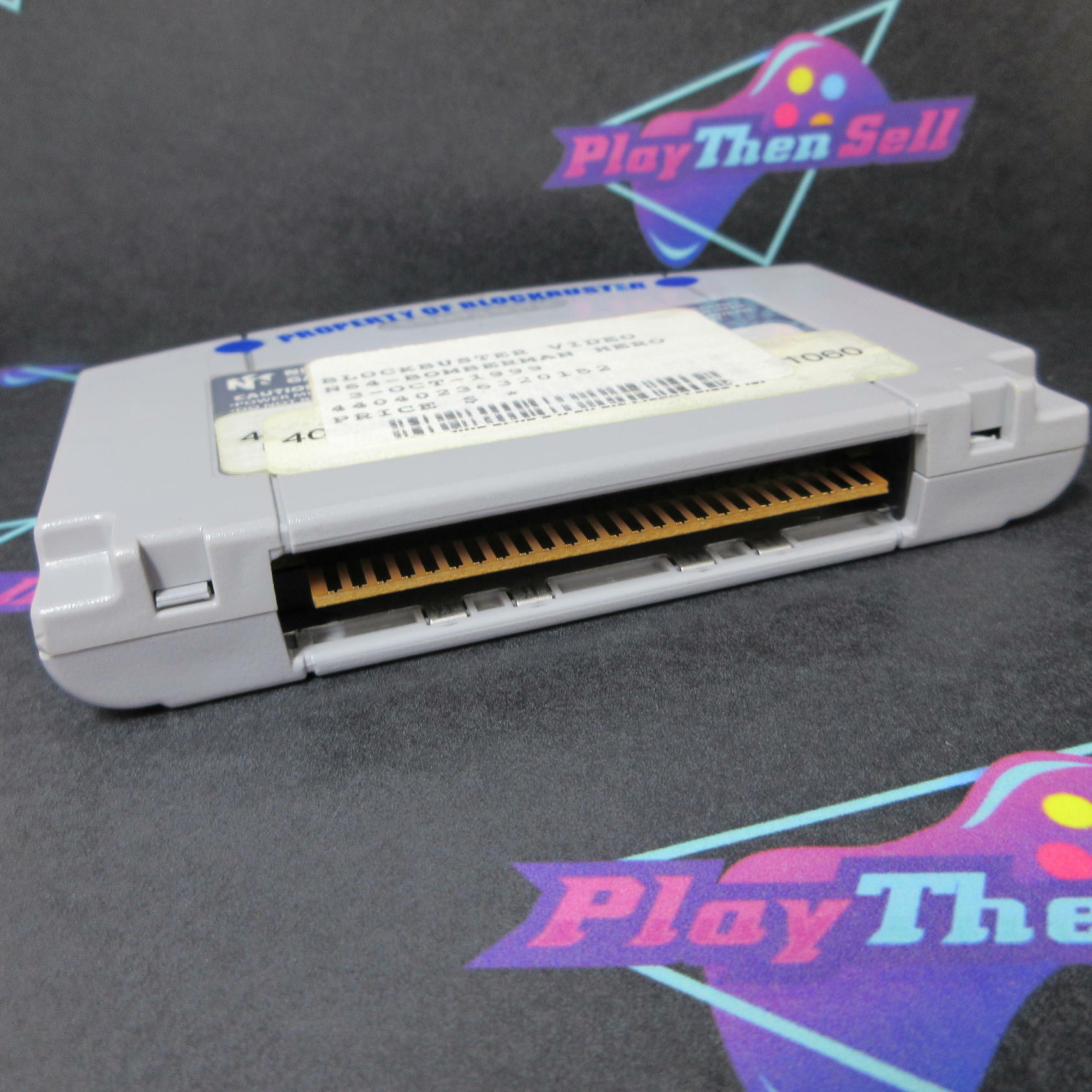 Bomberman Hero Nintendo 64 Cartridge Only Blockbuster Sticker - Very Good