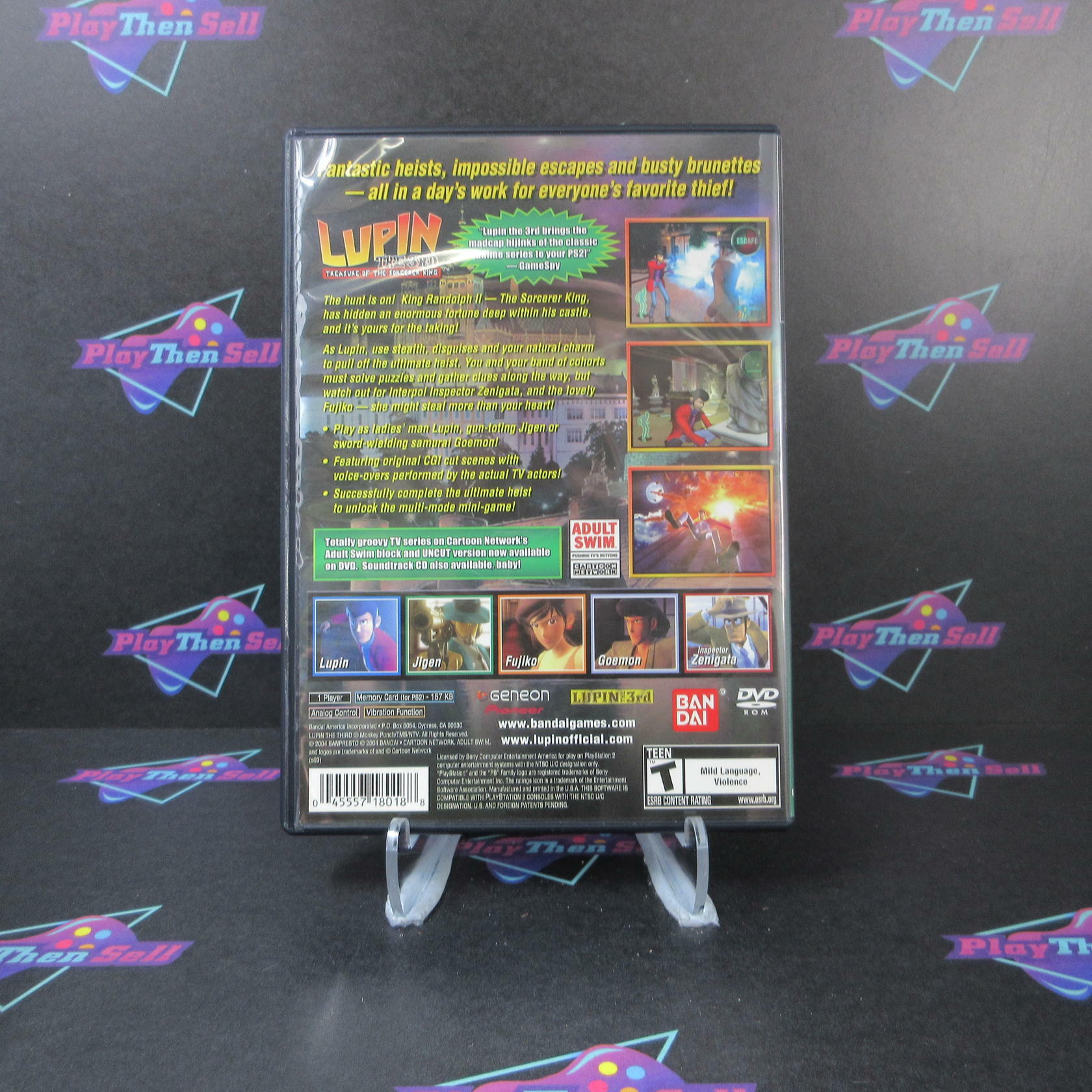Lupin the Third Treasure of the Sorcerer King PS2 PlayStation 2 - Like New