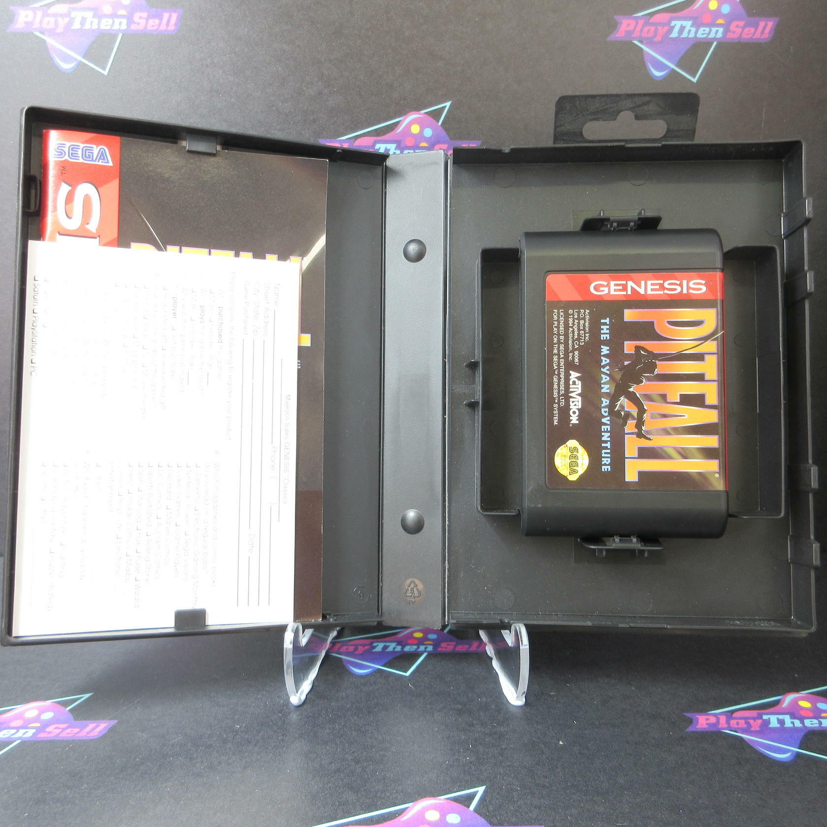 Pitfall  The Mayan Adventure Sega Genesis + Reg Card Complete CIB - Very Good