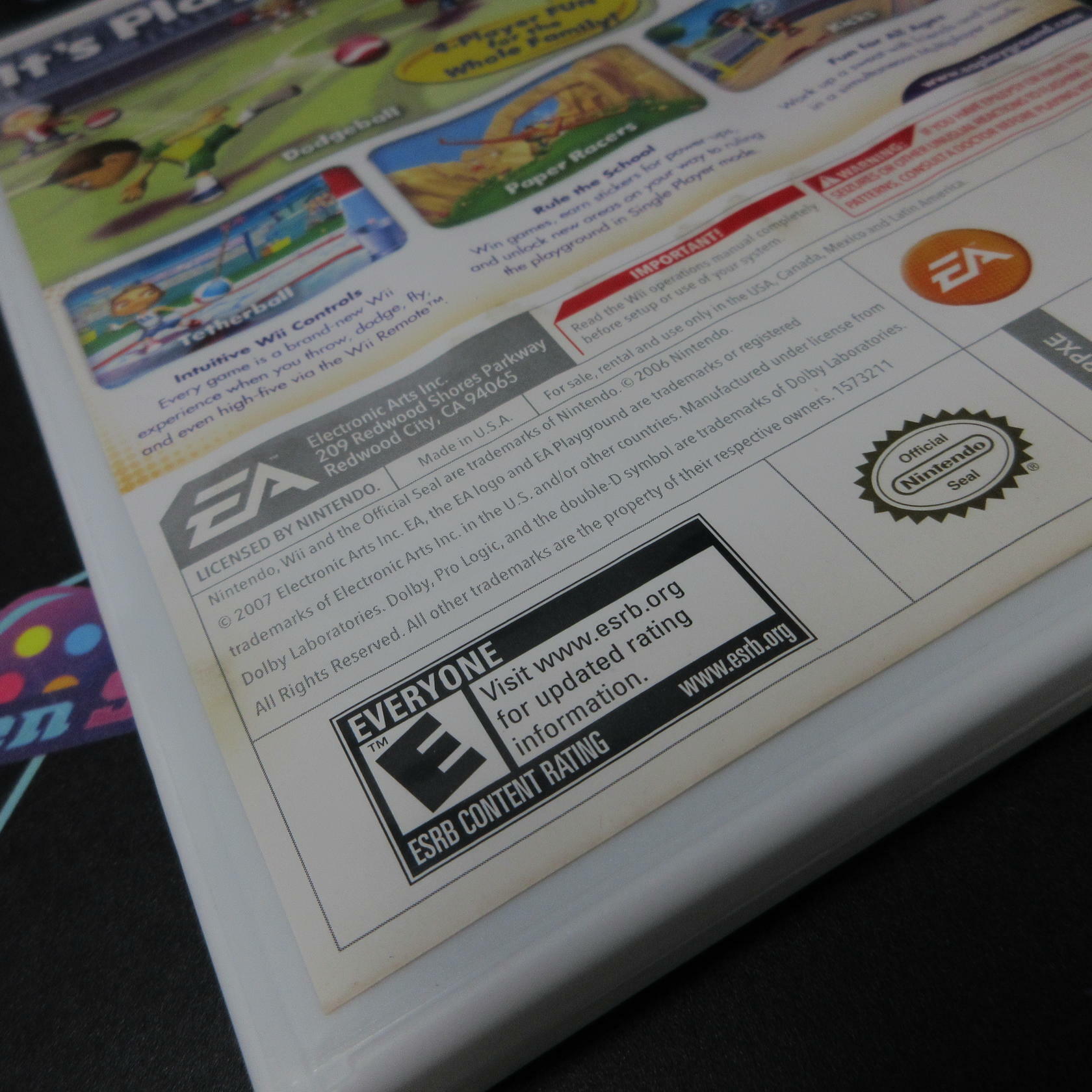 Playground - Nintendo Wii AD Complete CIB - Very Good