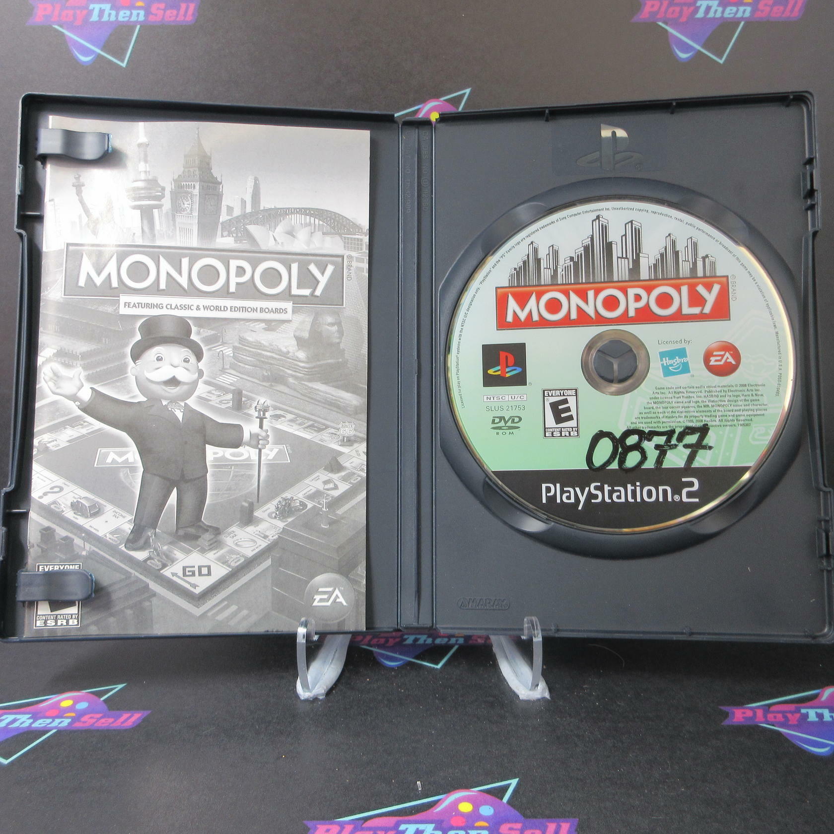Monopoly PS2 PlayStation 2 Rental Art AD/DD - Very Good