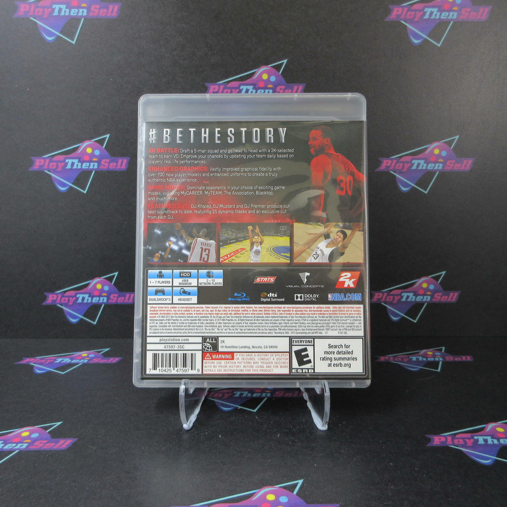 NBA 2K16 Stephen Curry Cover PS3 PlayStation 3 - Like New