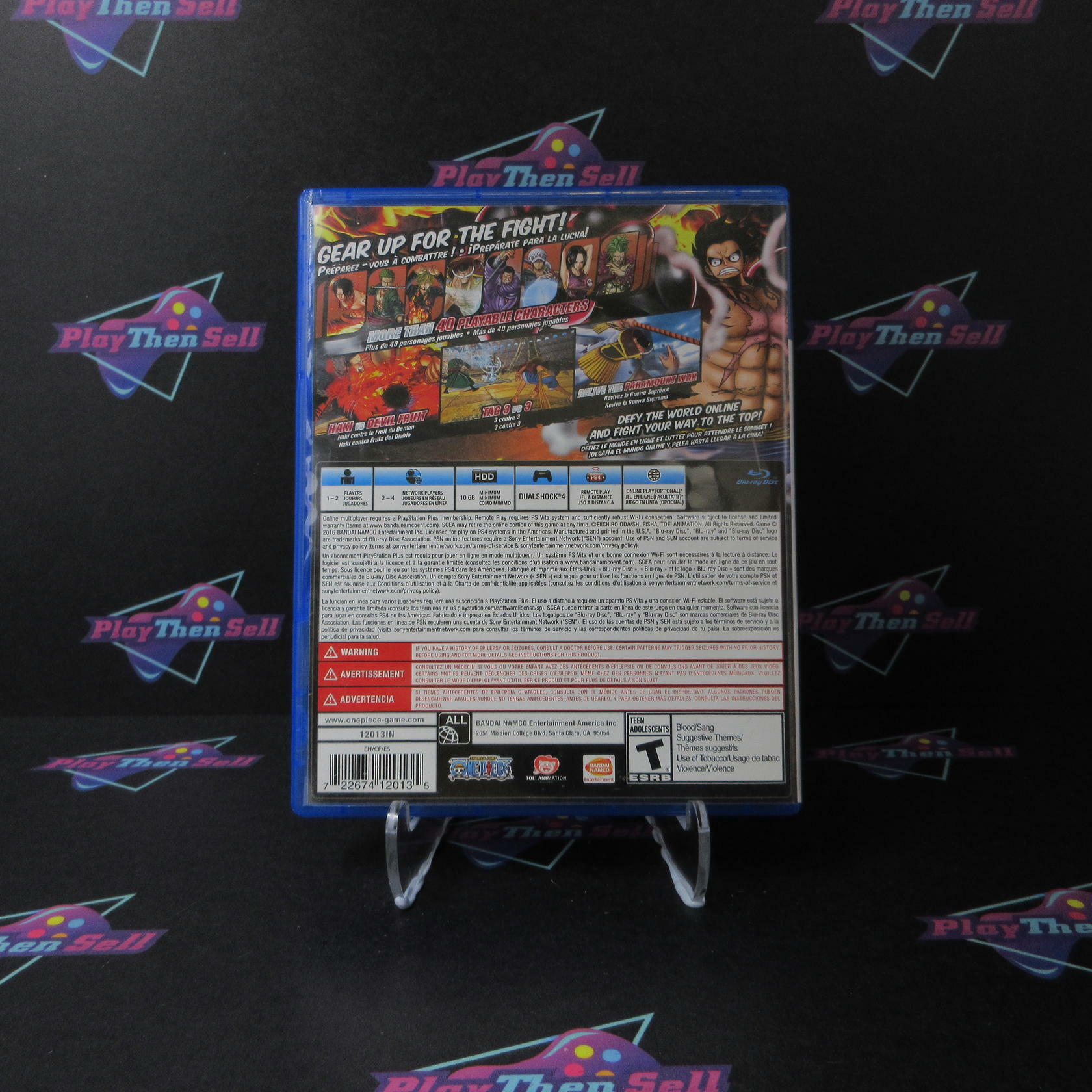 One Piece Burning Blood PS4 PlayStation 4 - Like New
