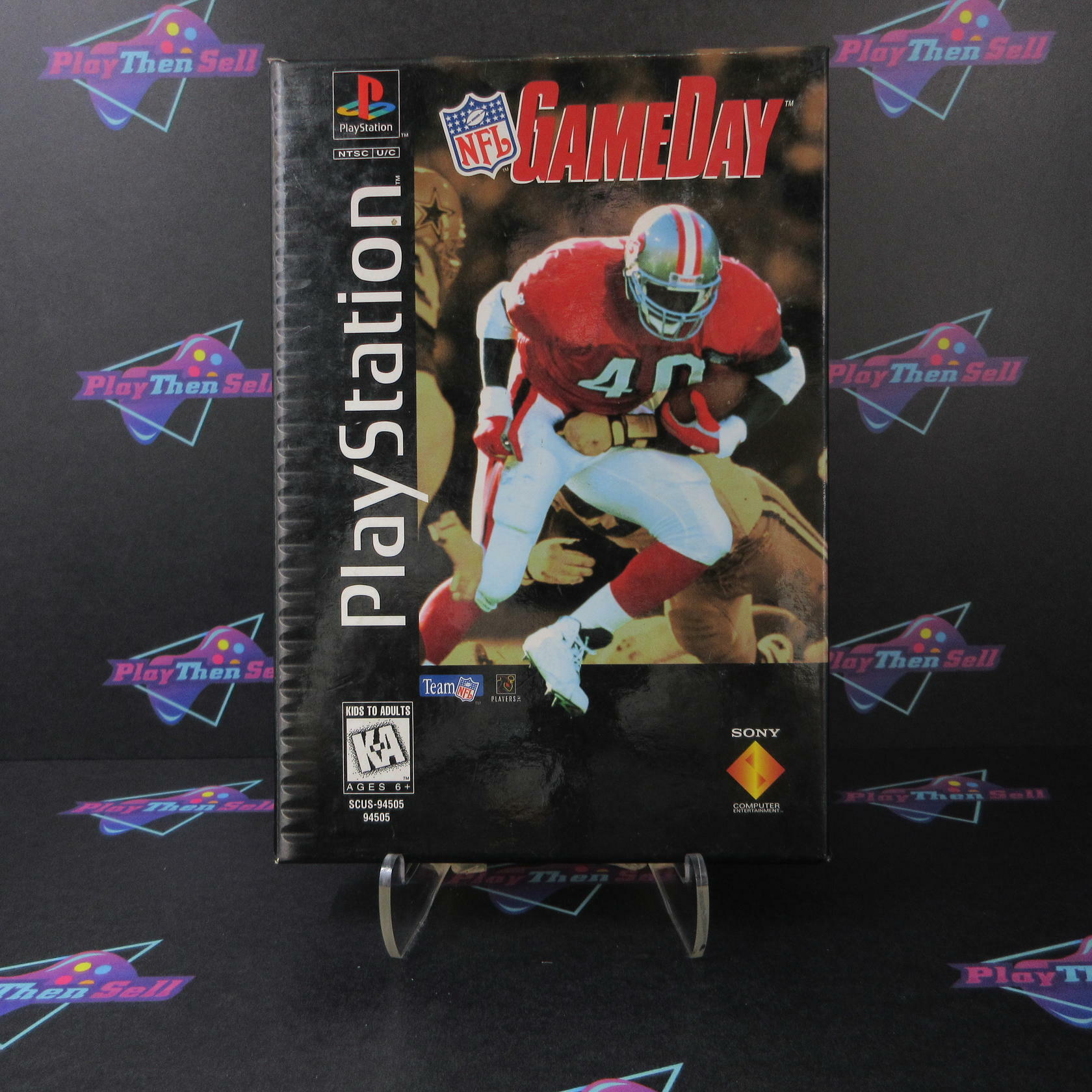NFL GameDay LongBox PS1 PlayStation 1 + Reg Card - Like New