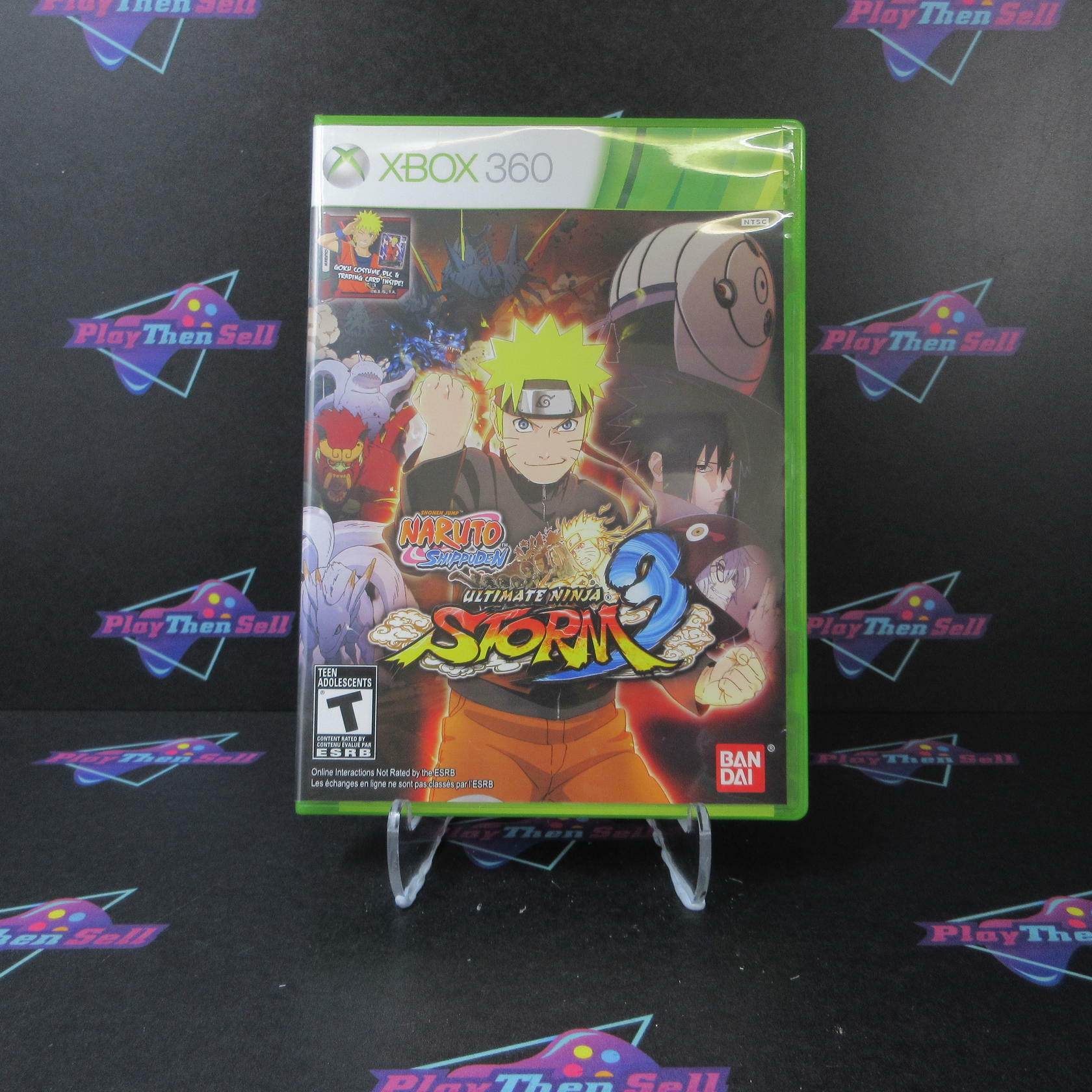 Naruto Shippuden Ultimate Ninja Storm 3 Xbox 360 + Trading Card - Like New