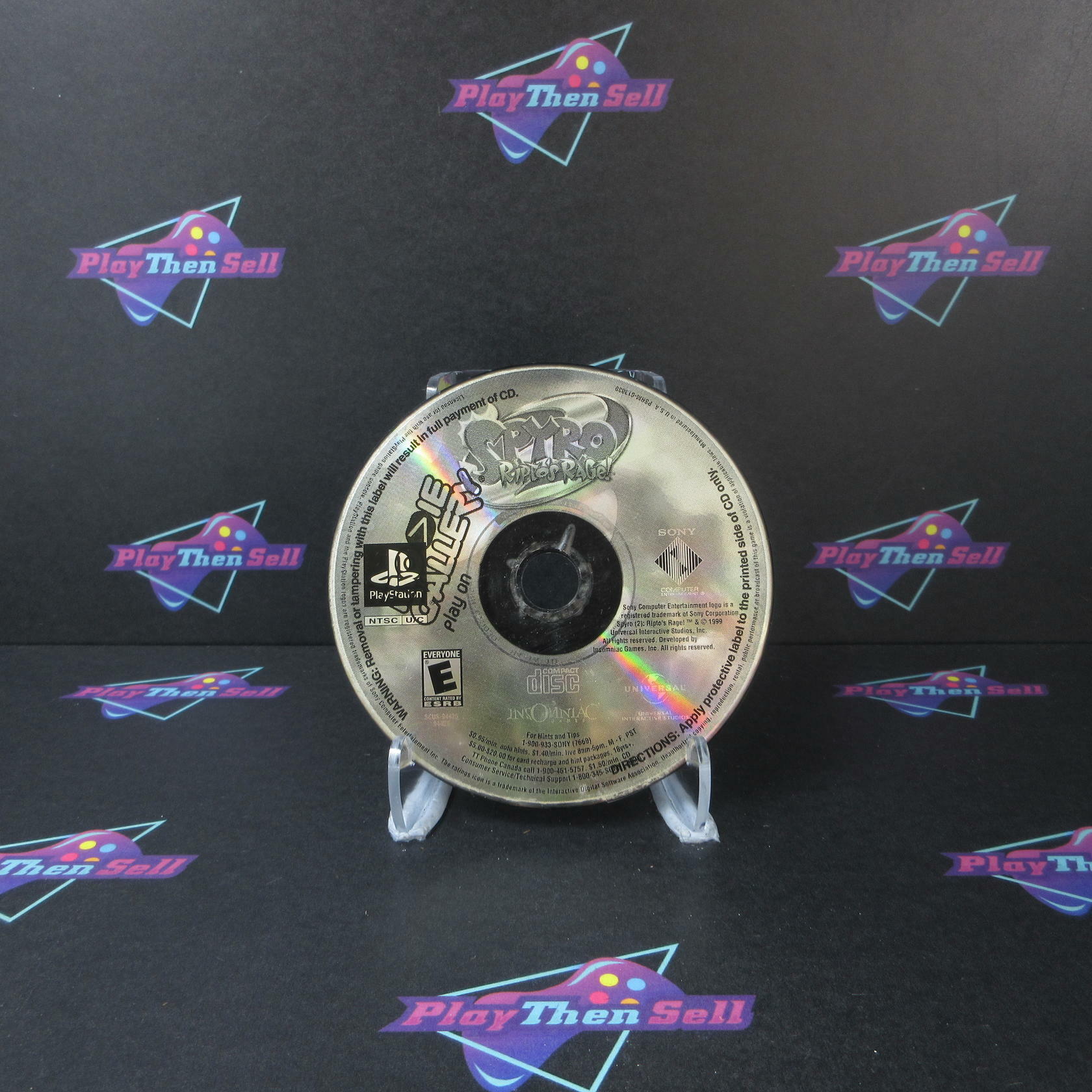 Spyro 2 Ripto's Rage GH PS1 PlayStation 1 Disc Only - Very Good