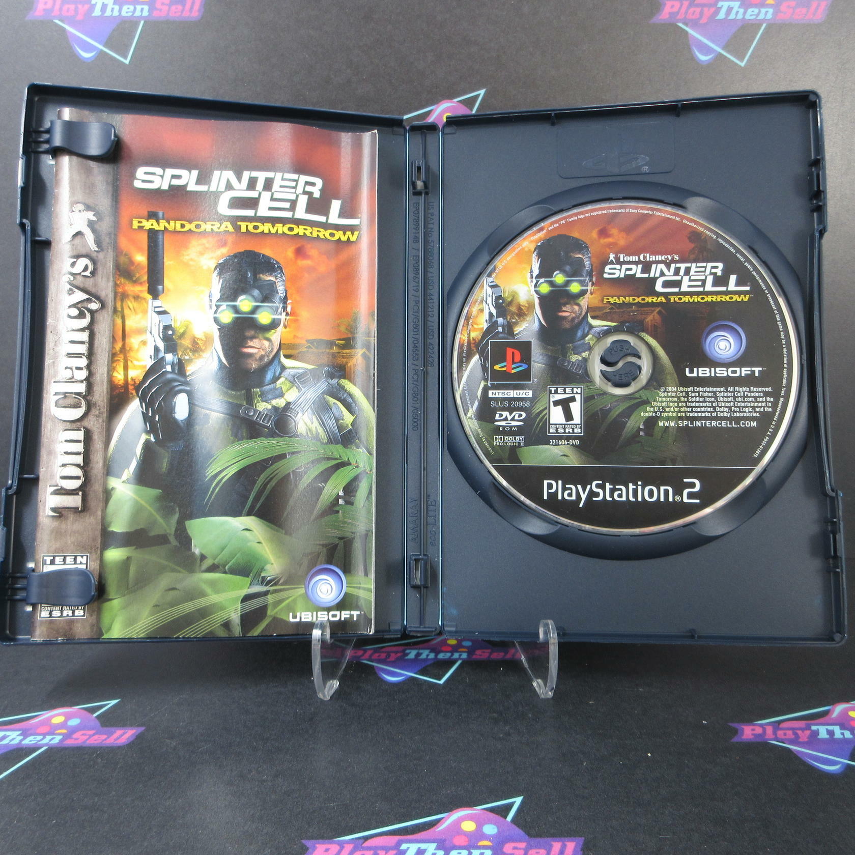 Splinter Cell Pandora Tomorrow + Reg Card PS2 PlayStation 2 AD/MD CIB - Very Good