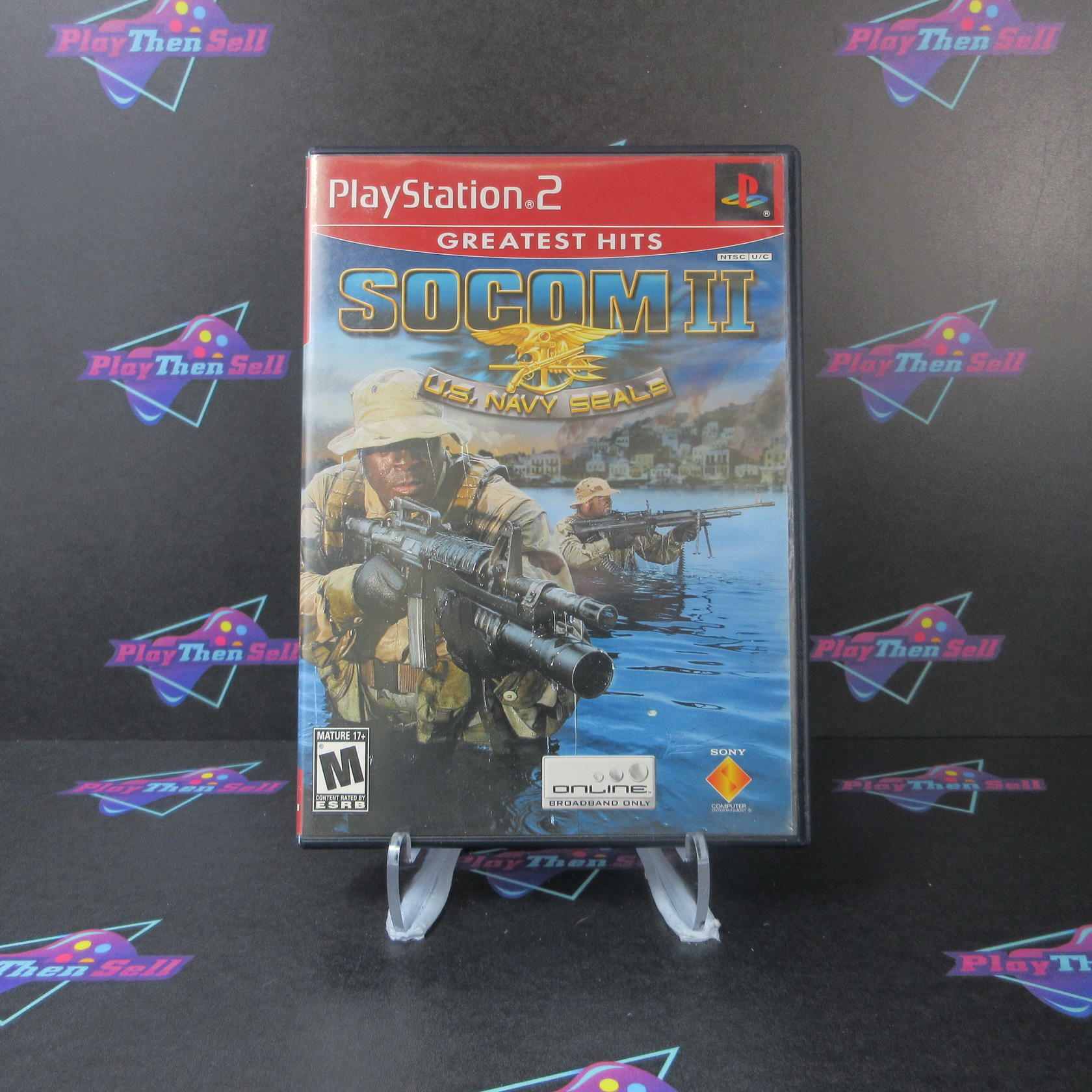 SOCOM II U.S. Navy Seals PS2 PlayStation 2 Greatest Hits - Very Good