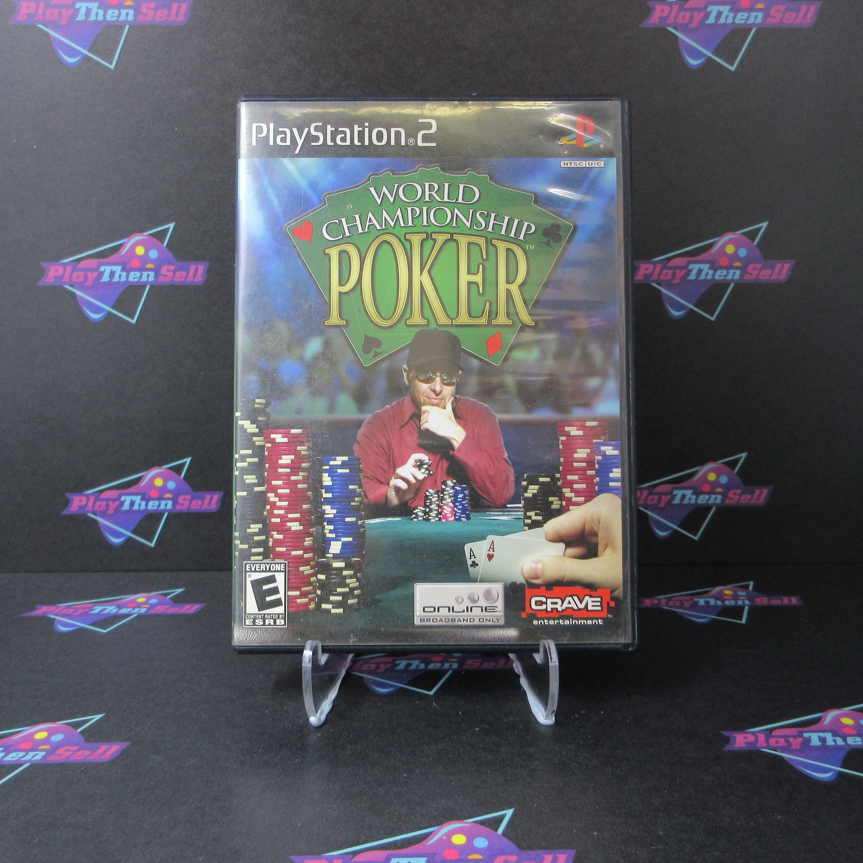 World Championship Poker PS2 PlayStation 2 AD/NM - Very Good