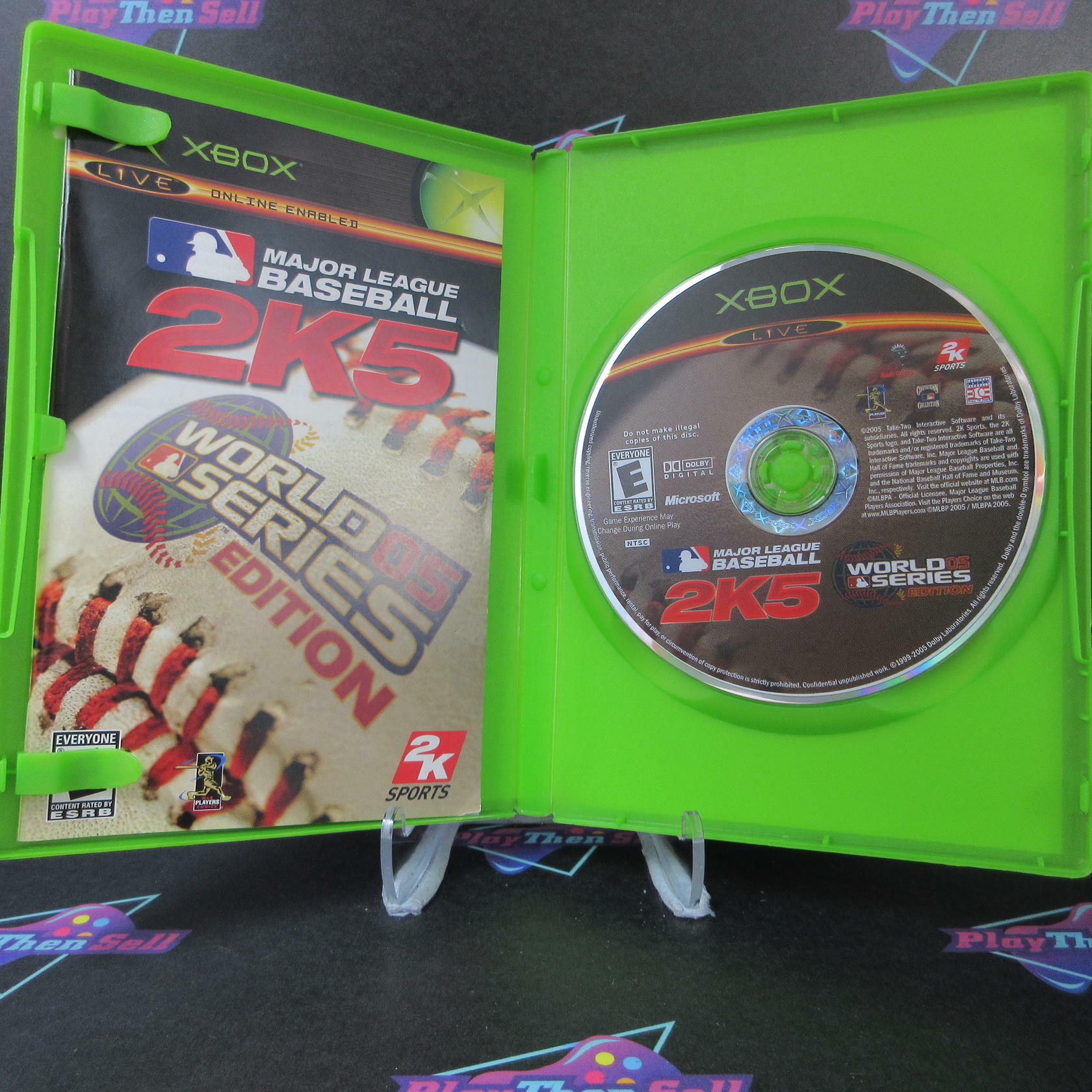 MLB 2K5 World Series Edition - Xbox + Bonus Disc / Reg Card - Like New