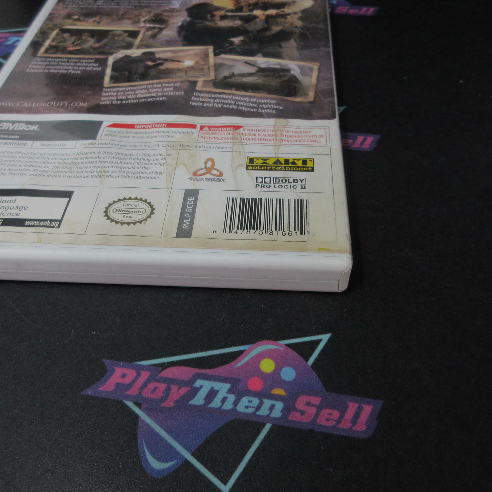 Call Of Duty 3 Nintendo Wii AD Complete CIB - Very Good