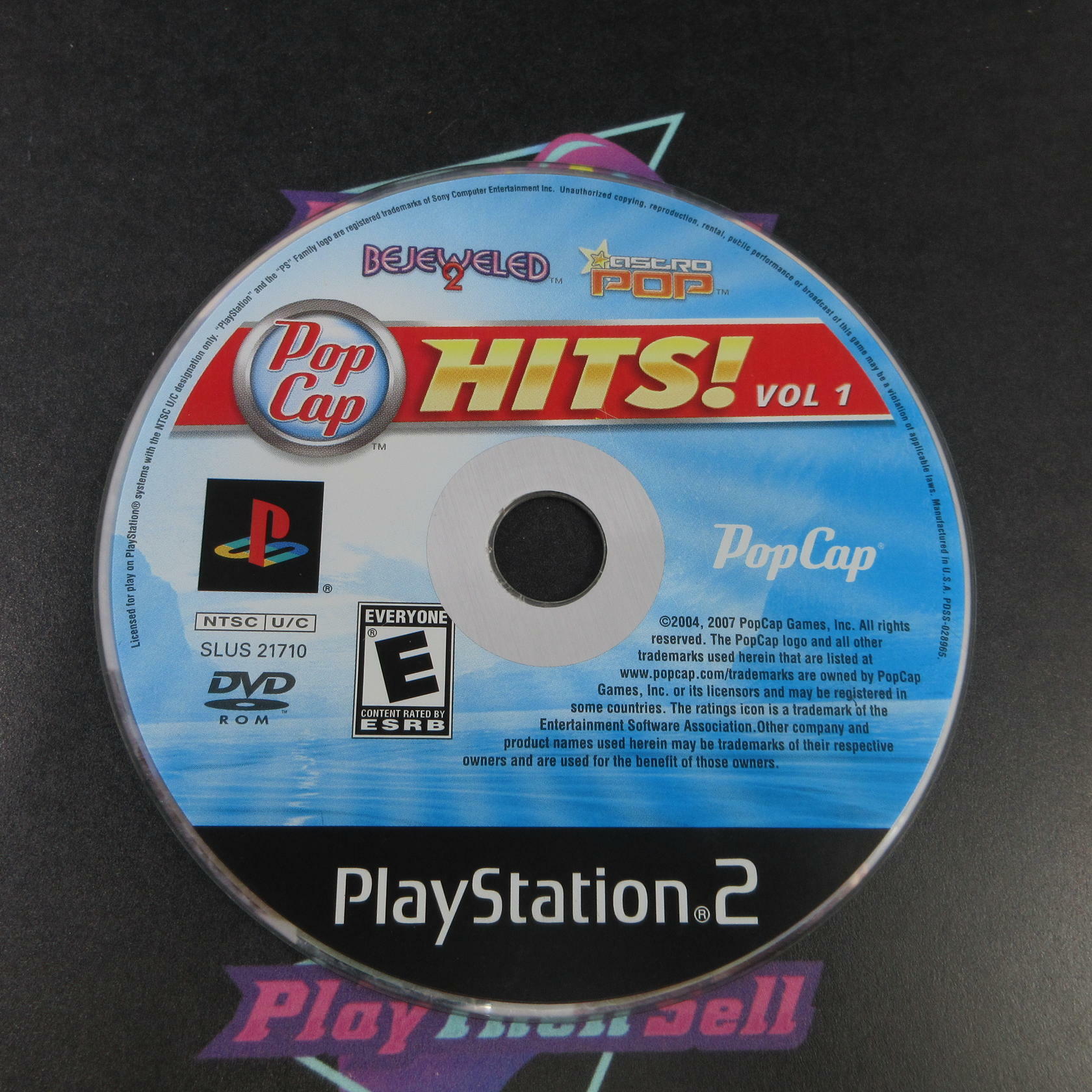 Bejeweled 2 / Astro Pop - Pop Cap Hits PS2 Playstation 2 MD/DD CIB - Very Good