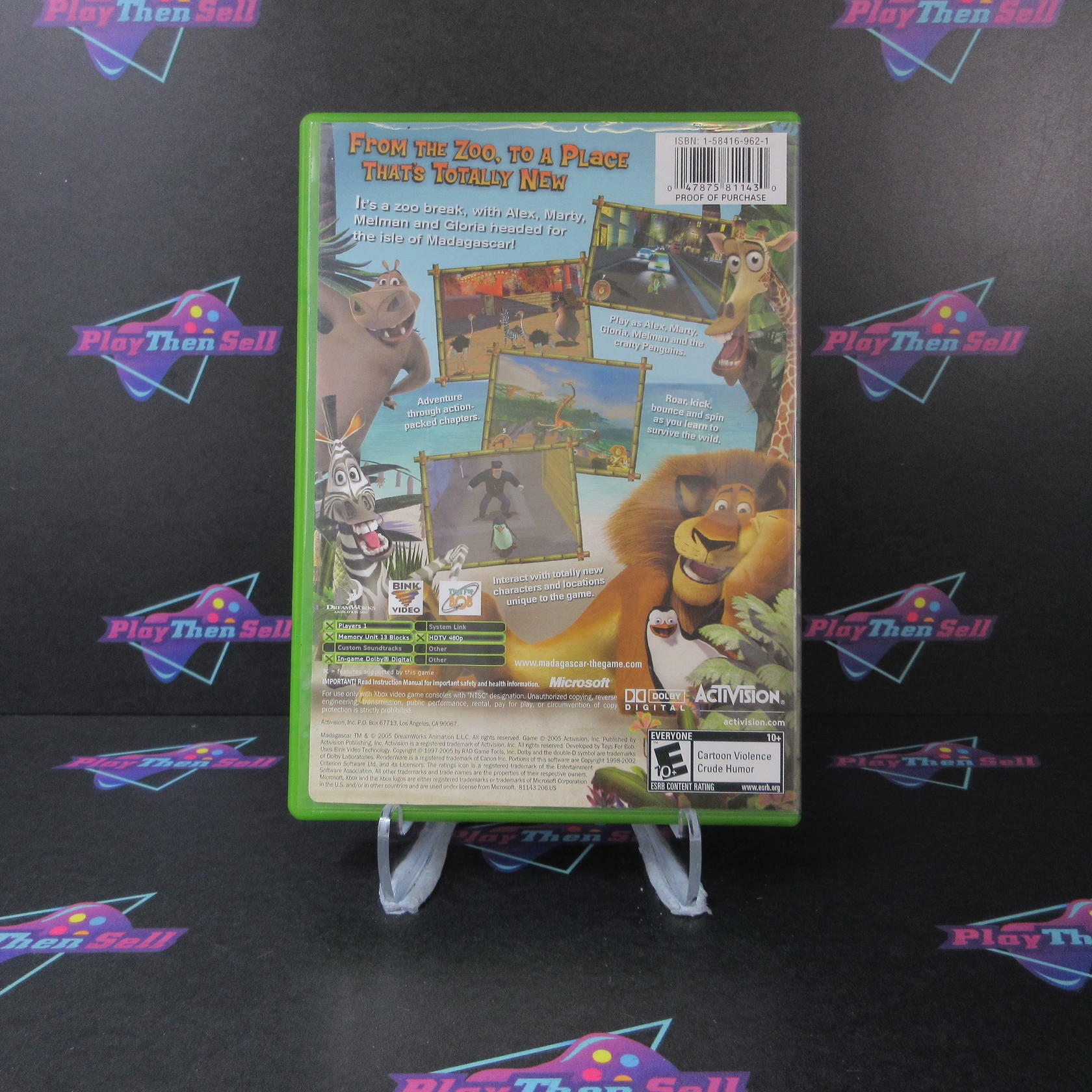 Madagascar Xbox AD/MD Complete CIB - Very Good