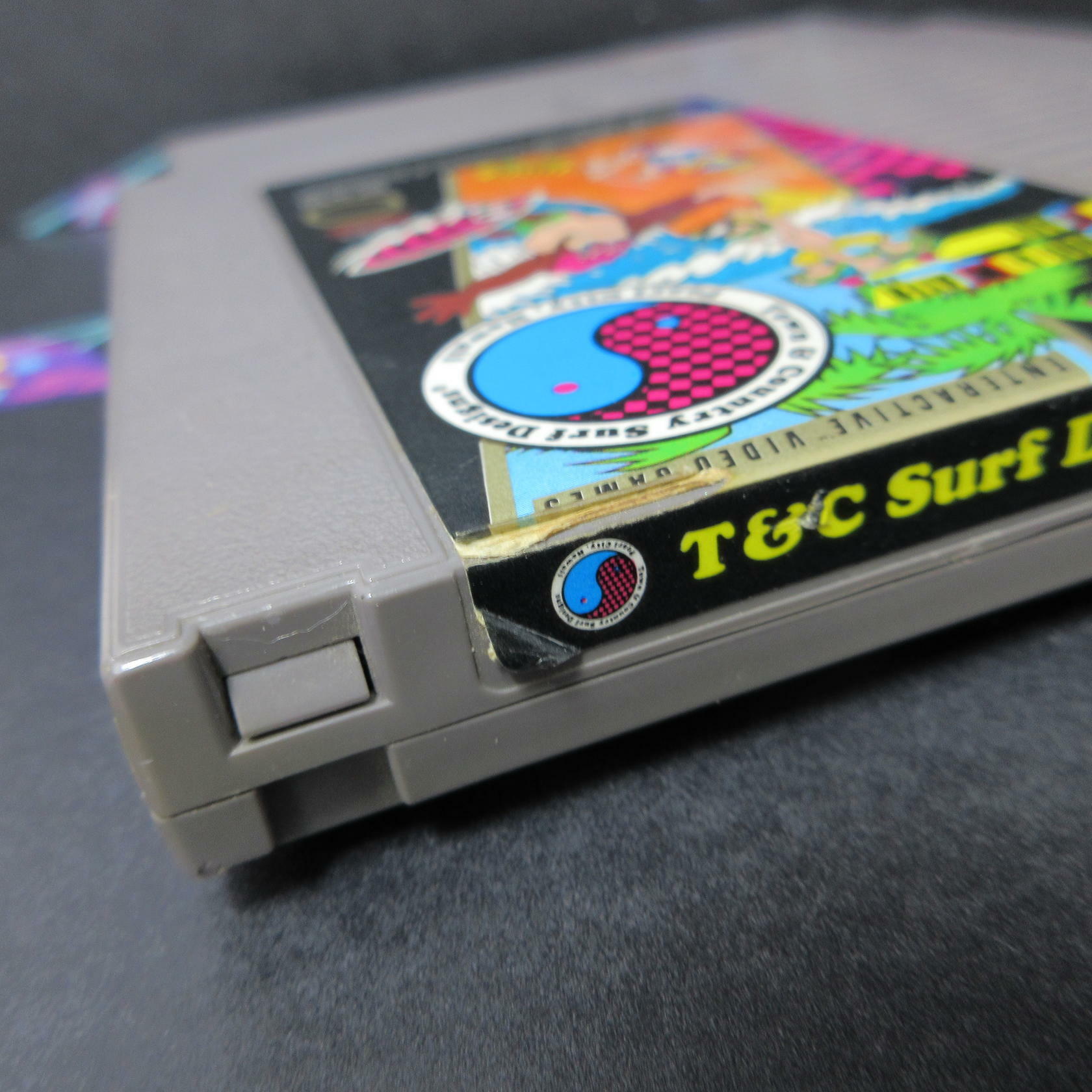 T & C Surf Designs Wood & Water Rage NES AD Nintendo Cart Only Authentic - Very Good
