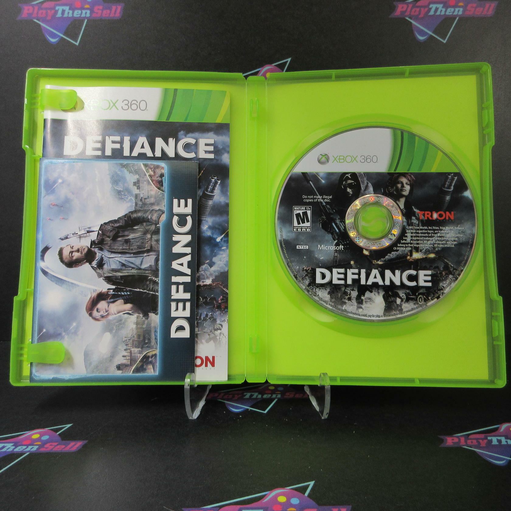 Defiance Xbox 360 + Stickers/Postcards - Like New