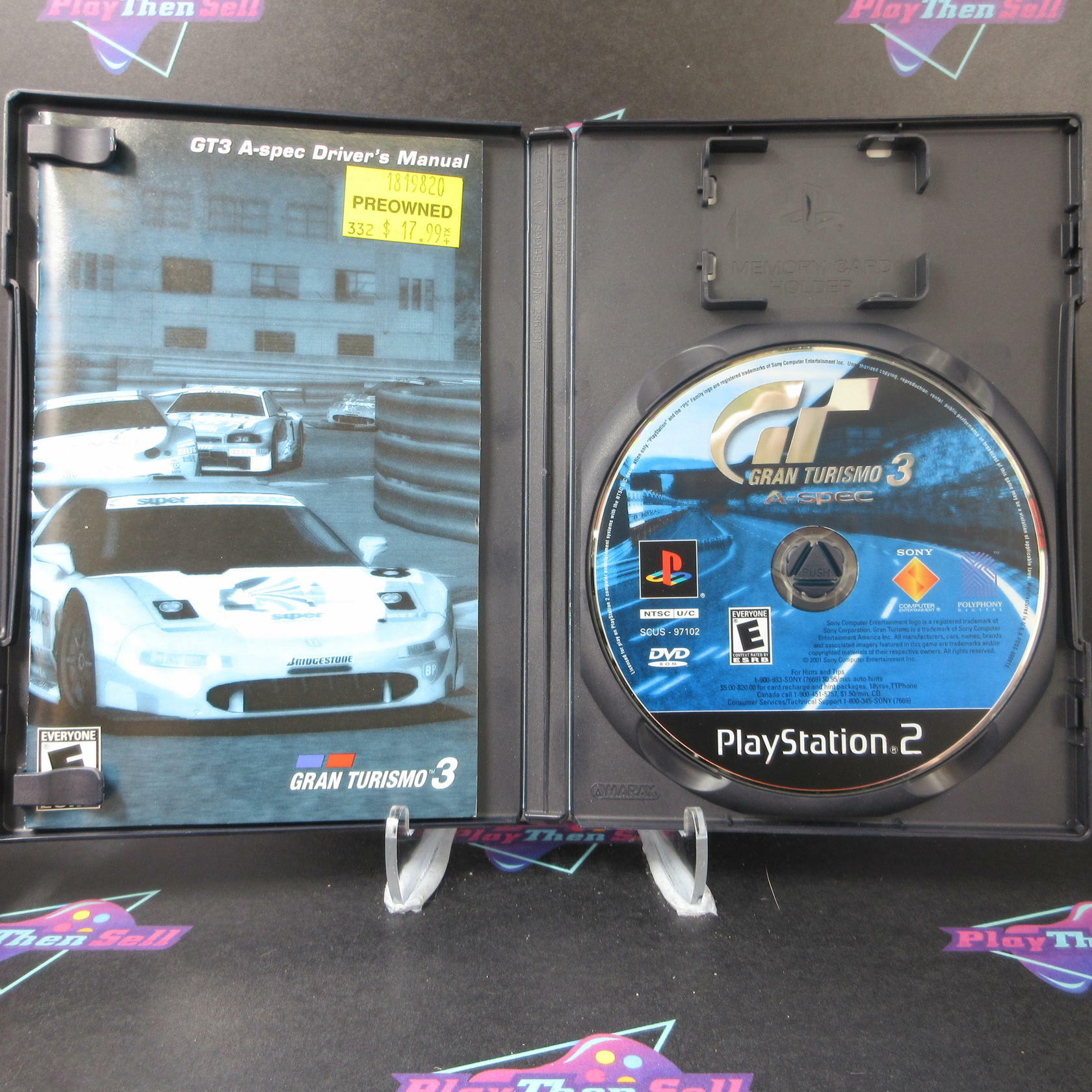 Gran Turismo 3 A-spec PS2 PlayStation 2 MD Complete CIB - Very Good
